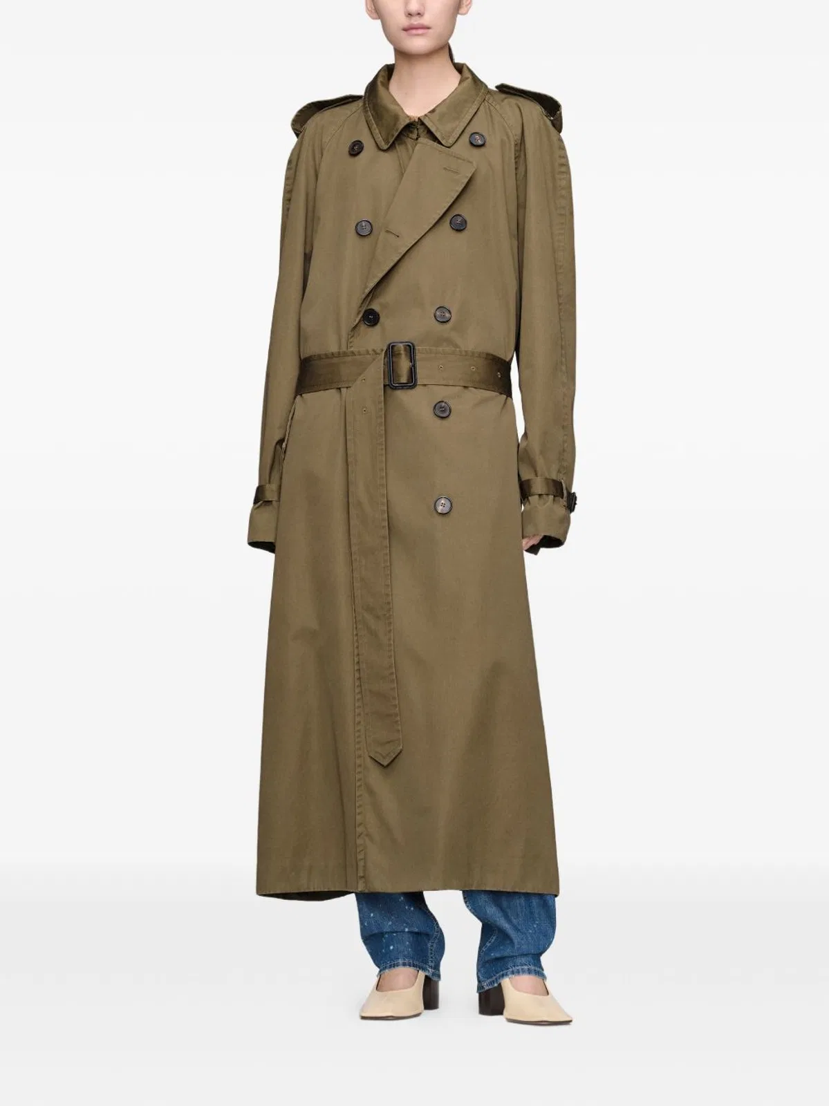 Maison Margiela Double-Breasted Trench Coat