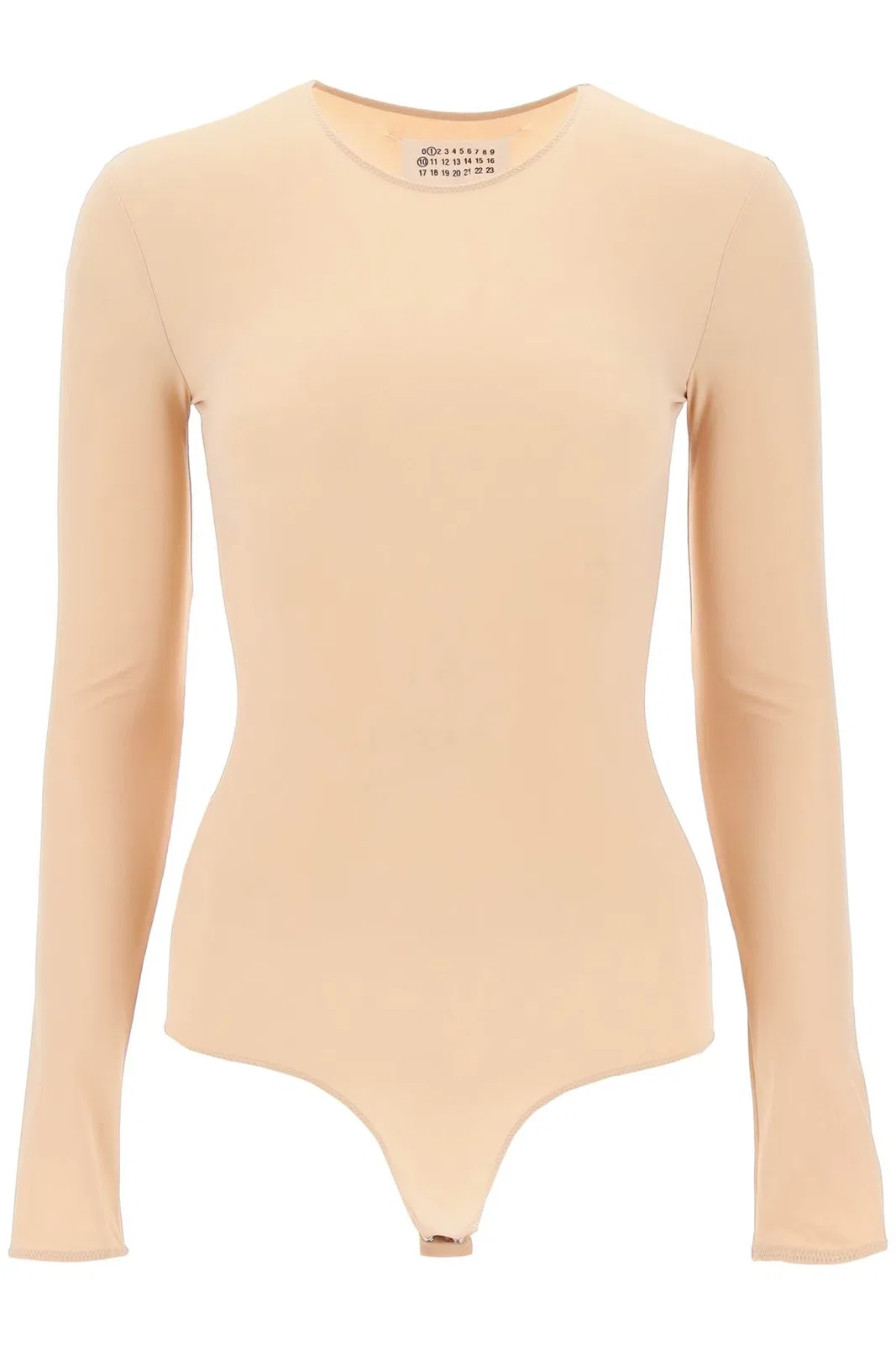 Maison Margiela Skin Pink Stretch Nylon Bodysuit