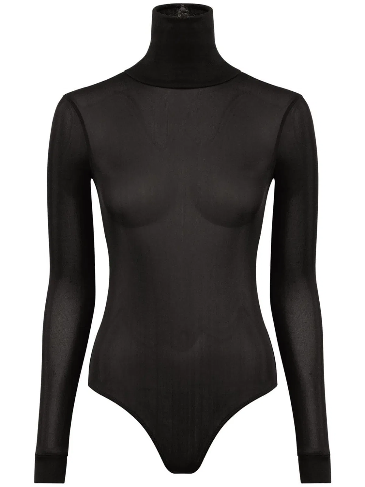 Maison Margiela High Neck Bodysuit With Long Sleeves