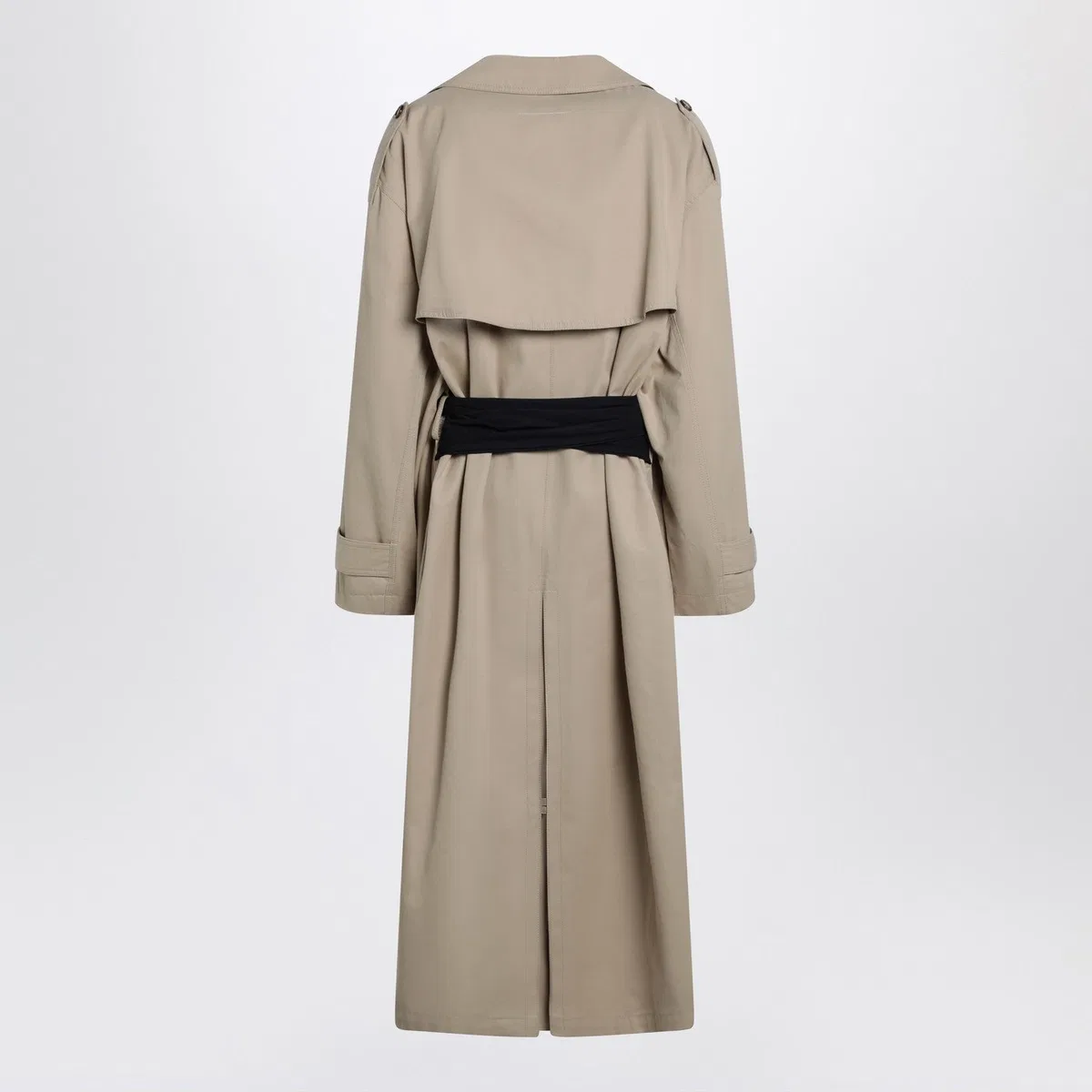 Mm6 maison margiela Beige Cotton Trench Coat With Gloves