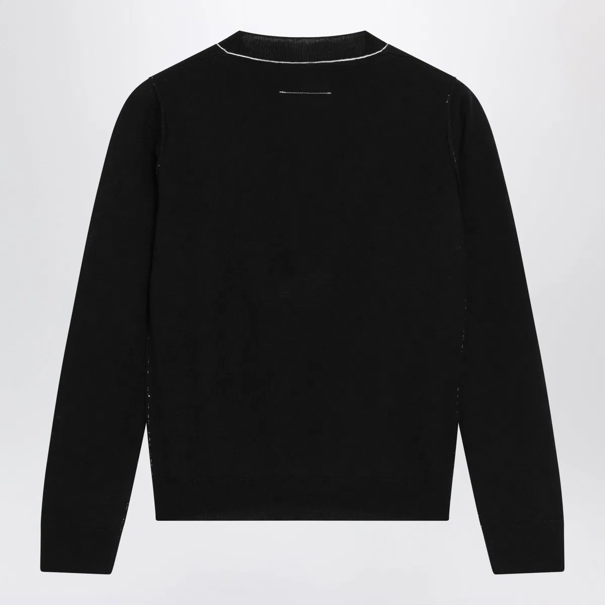 Mm6 maison margiela Wool-Blend Sweater With Contrast Trim In