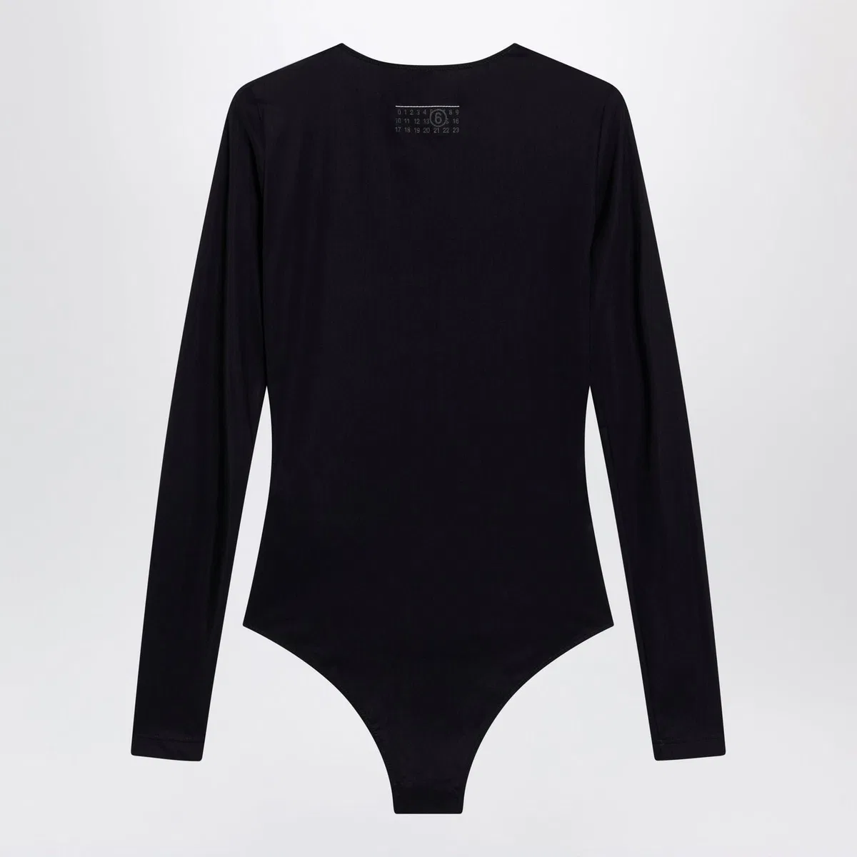 Mm6 maison margiela Black Lycra Jersey Bodysuit
