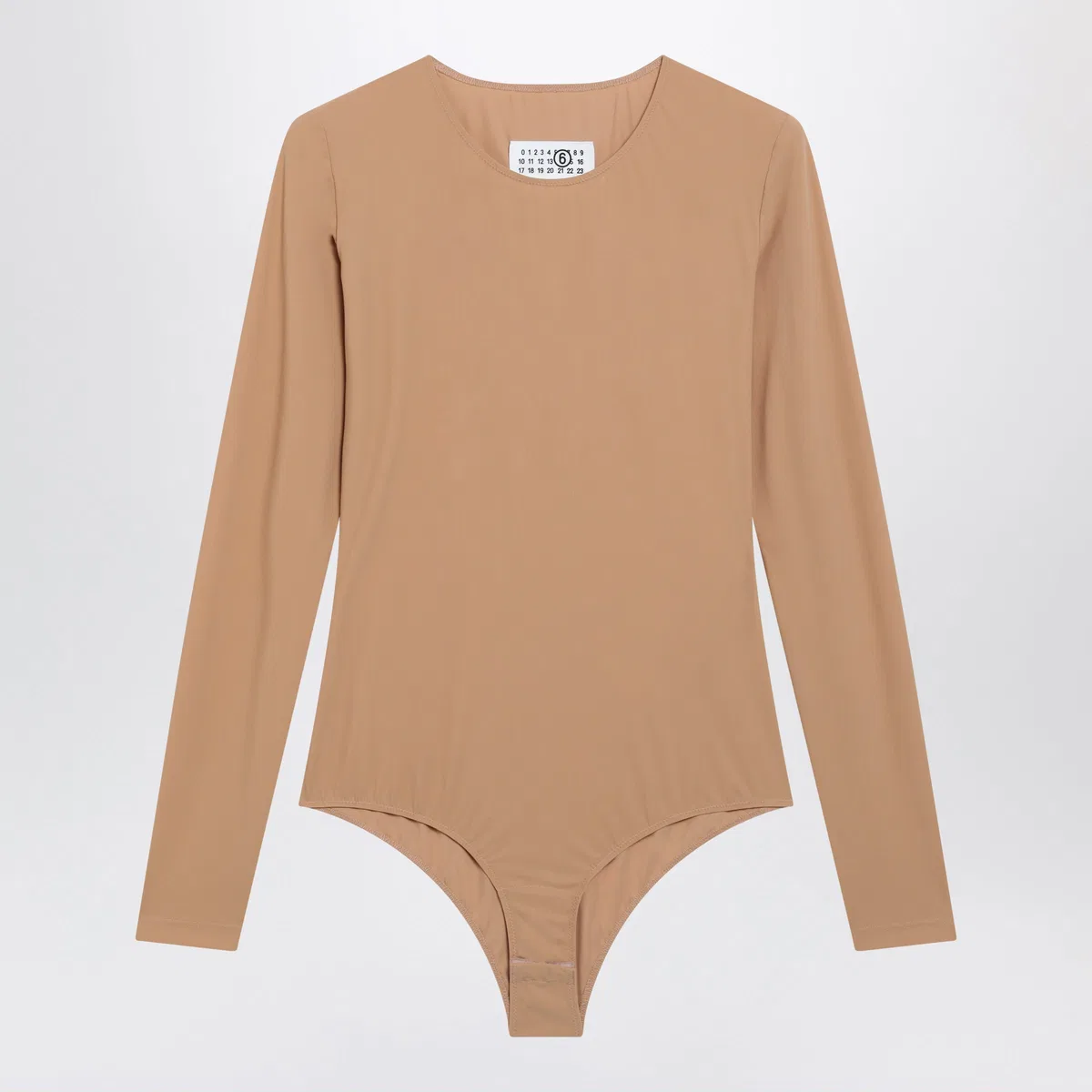 Mm6 maison margiela Skin-Tone Bodysuit In Lycra Jersey
