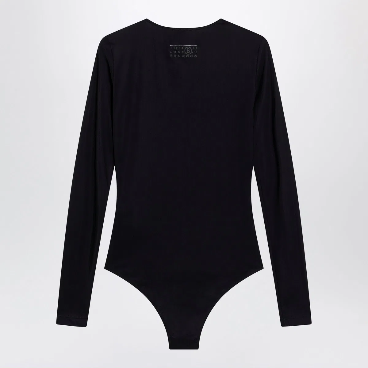 Mm6 maison margiela Black Lycra Jersey Bodysuit