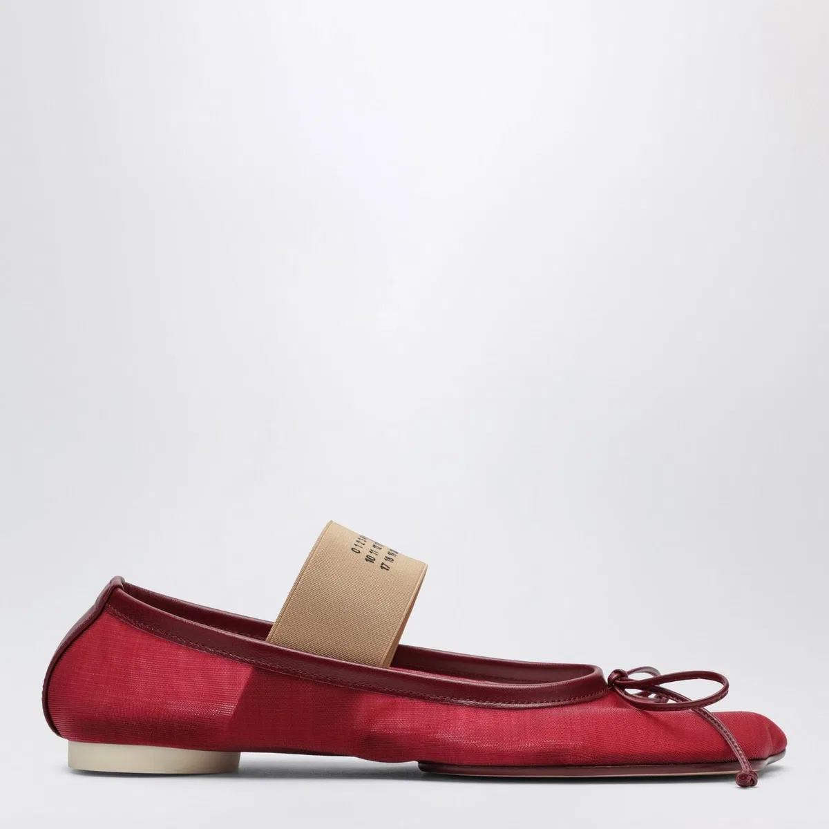 Mm6 maison margiela Numeric Anatomic Ballet Flats With Trans
