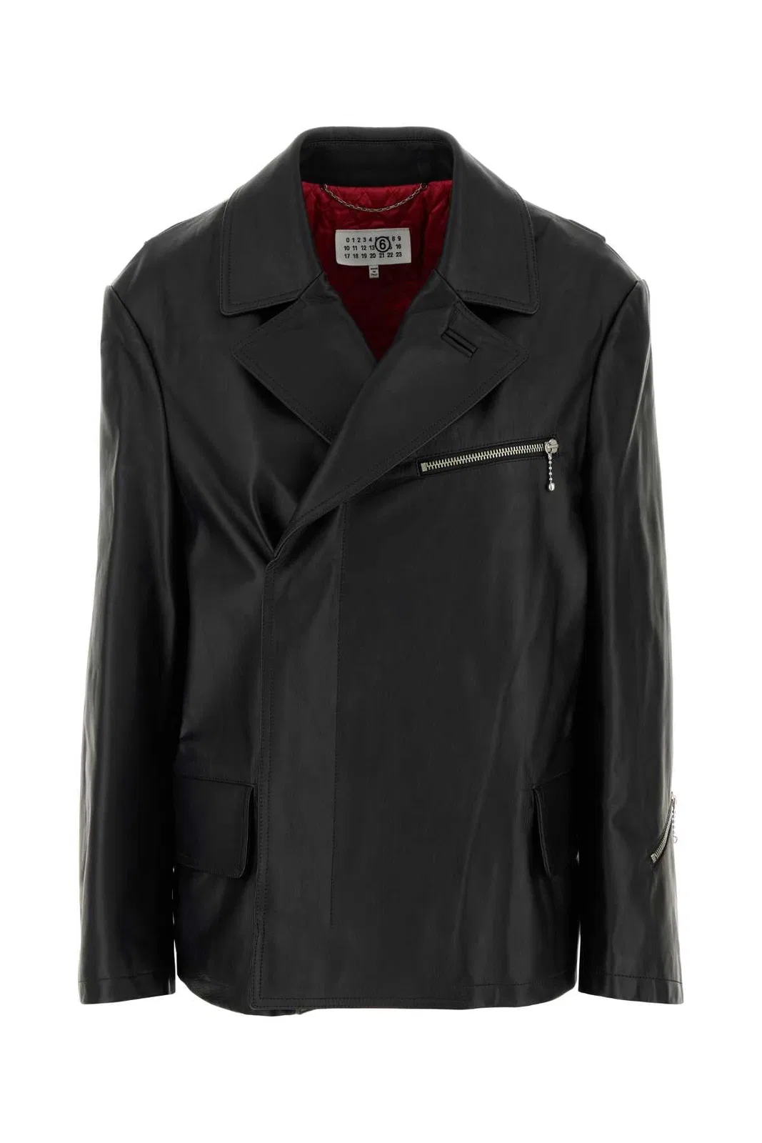 Mm6 maison margiela Black Leather Jacket