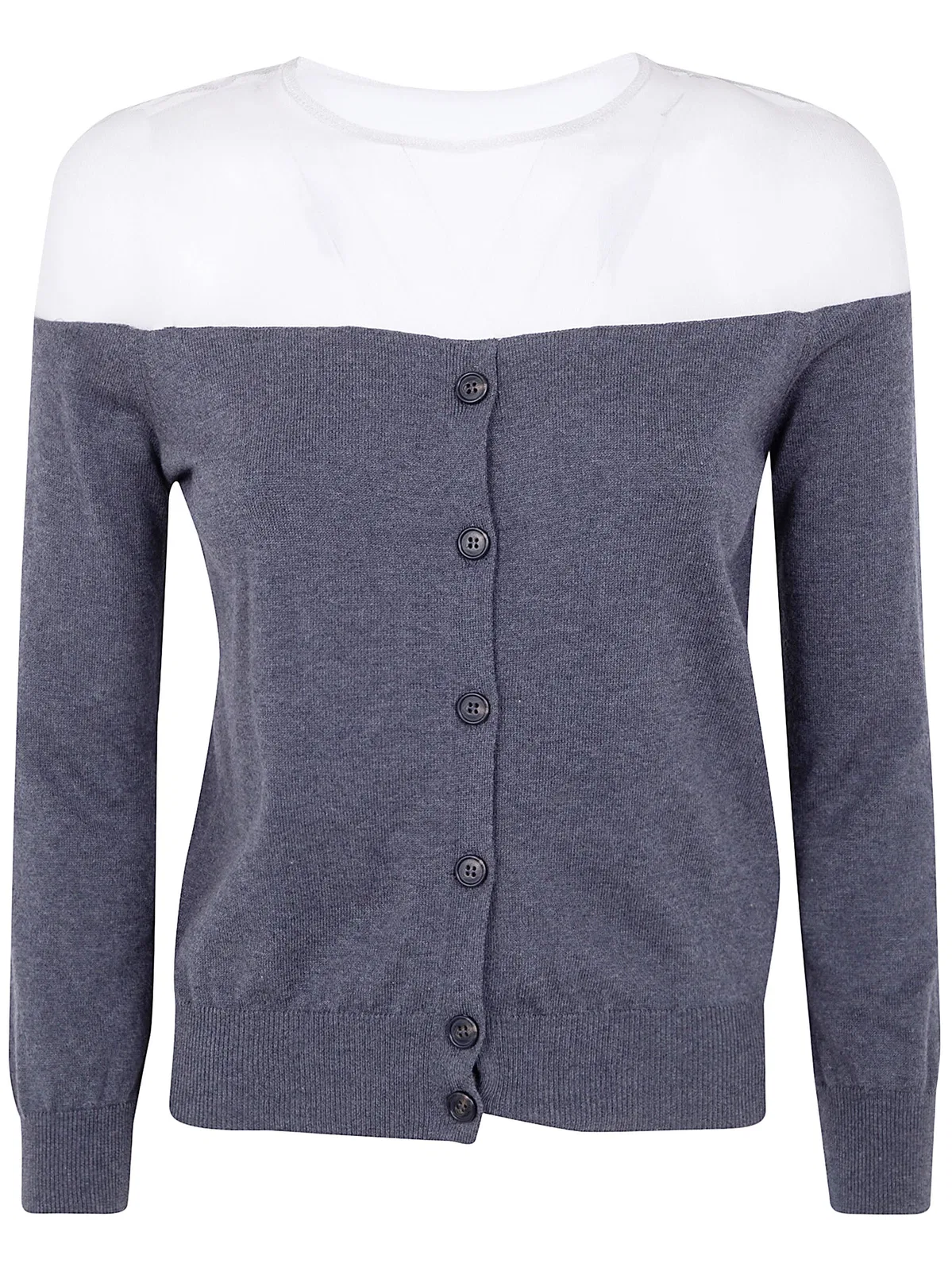 Mm6 maison margiela Nacket Shoulders Cardigan