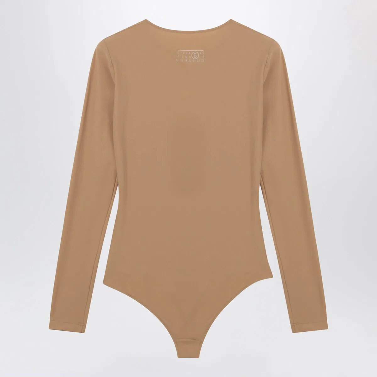 Mm6 maison margiela Flesh-Tone Long-Sleeve Lycra Jersey Body