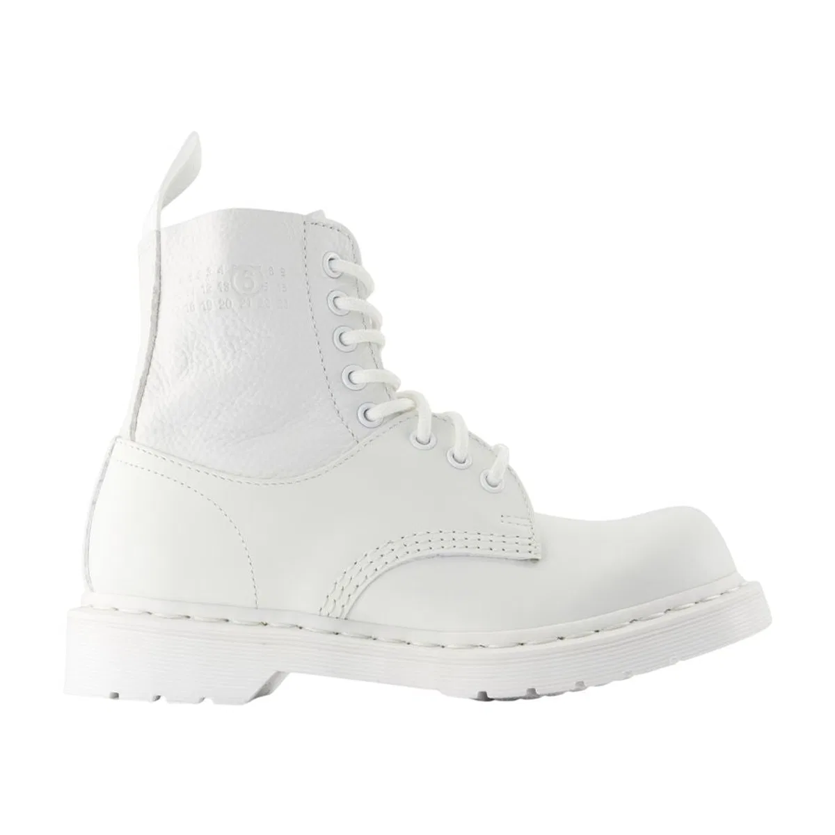 Mm6 x Dr Martens White Shoes For Boots