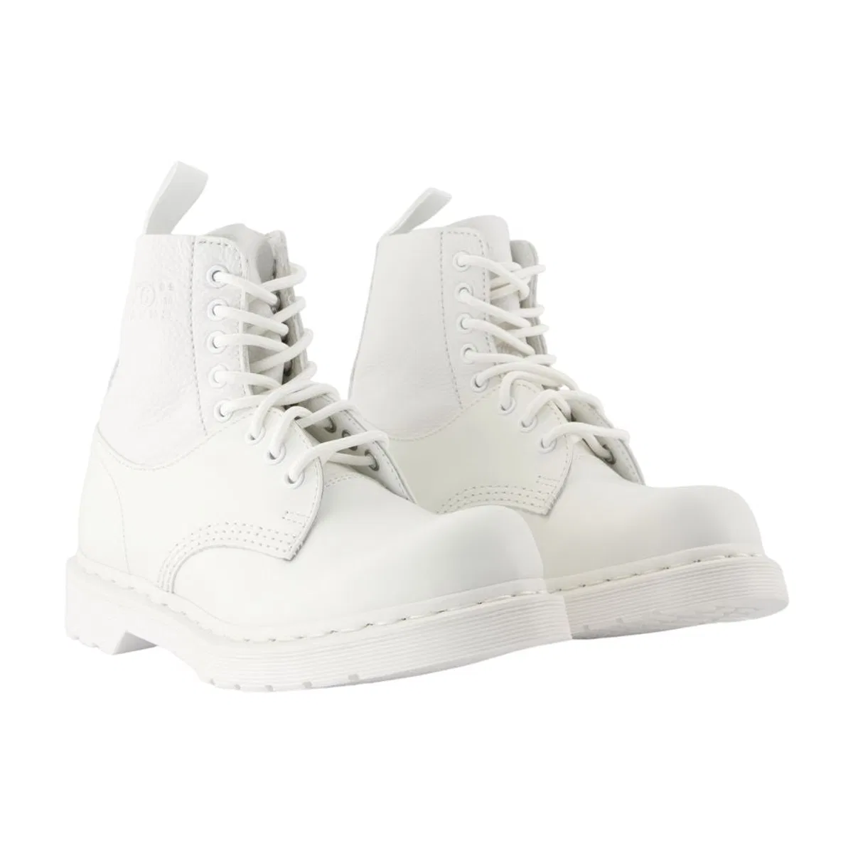 Mm6 x Dr Martens White Shoes For Boots