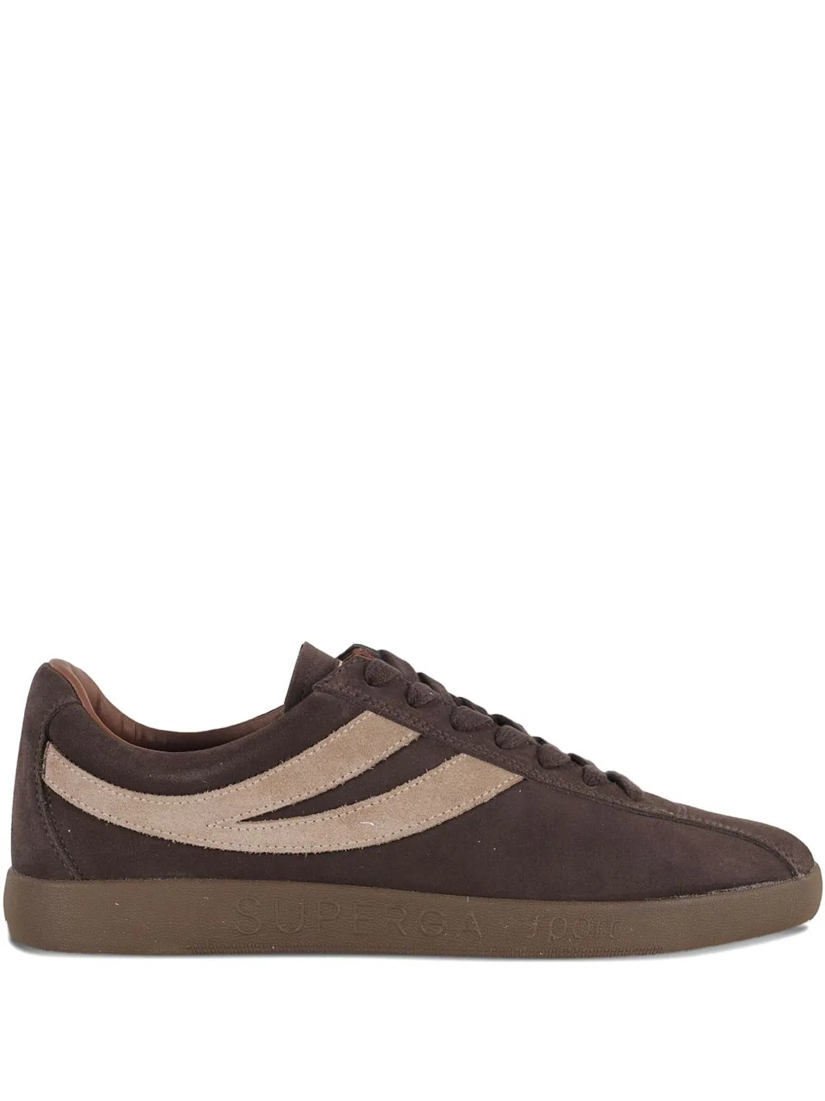 Superga Brown Leather Sneakers