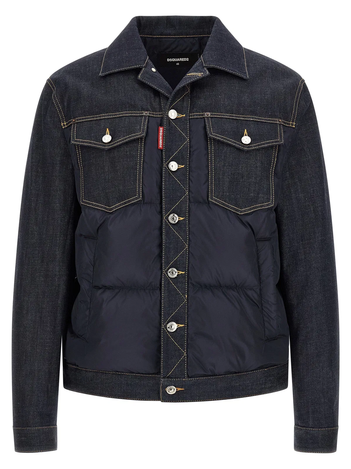 Dsquared2 Padded 'Hybrid' Trucker Jacket