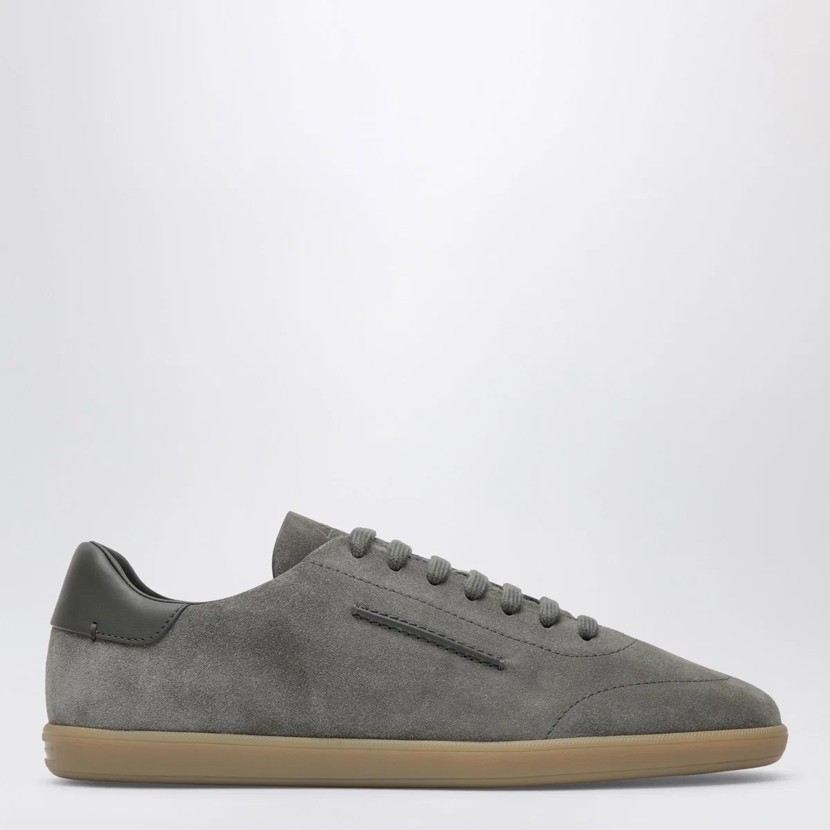 Ermenegildo Zegna Grey Suede Sneakers