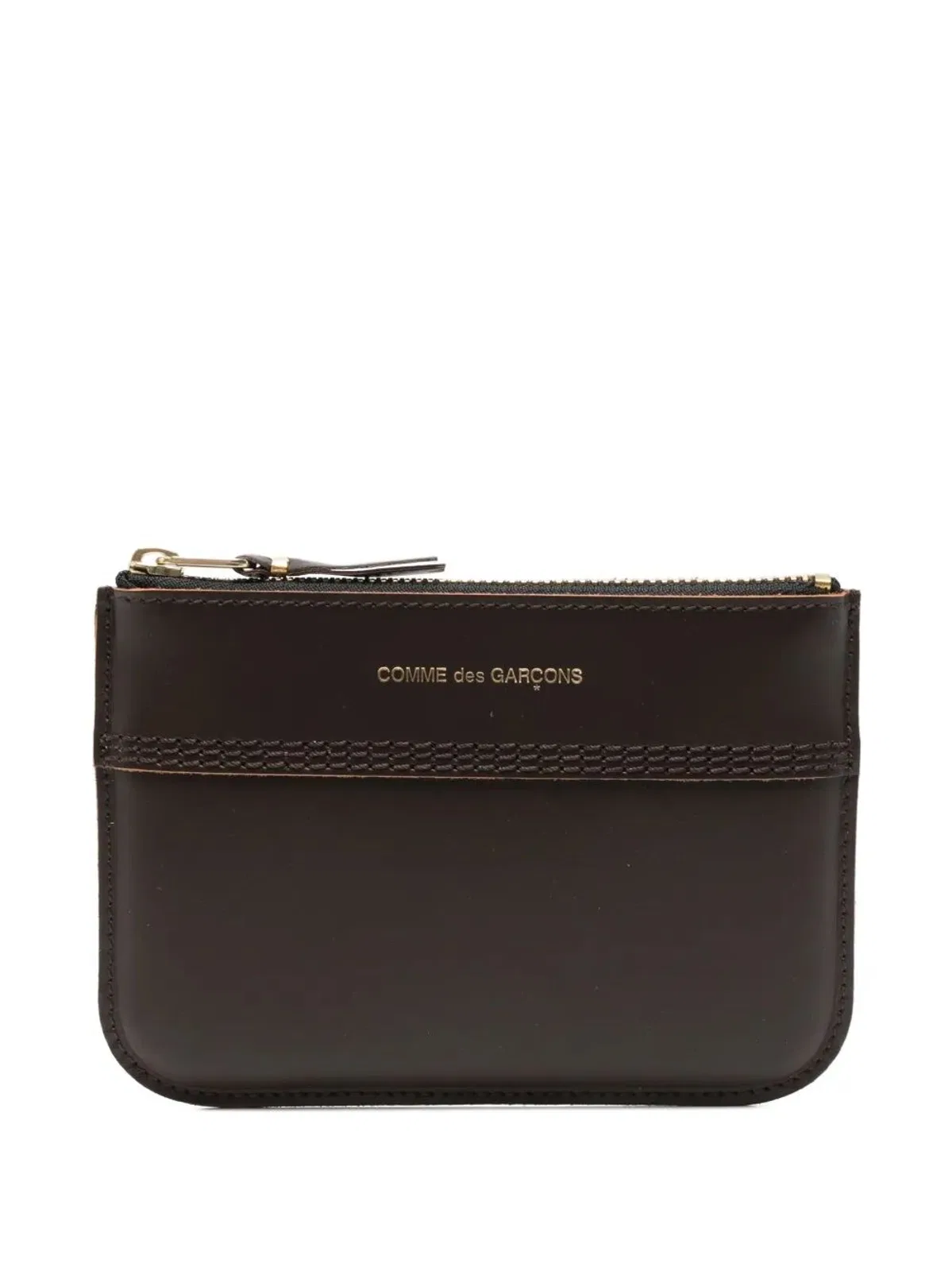 Comme Des Garçons Wallet Leather Coin Pouch With Zip