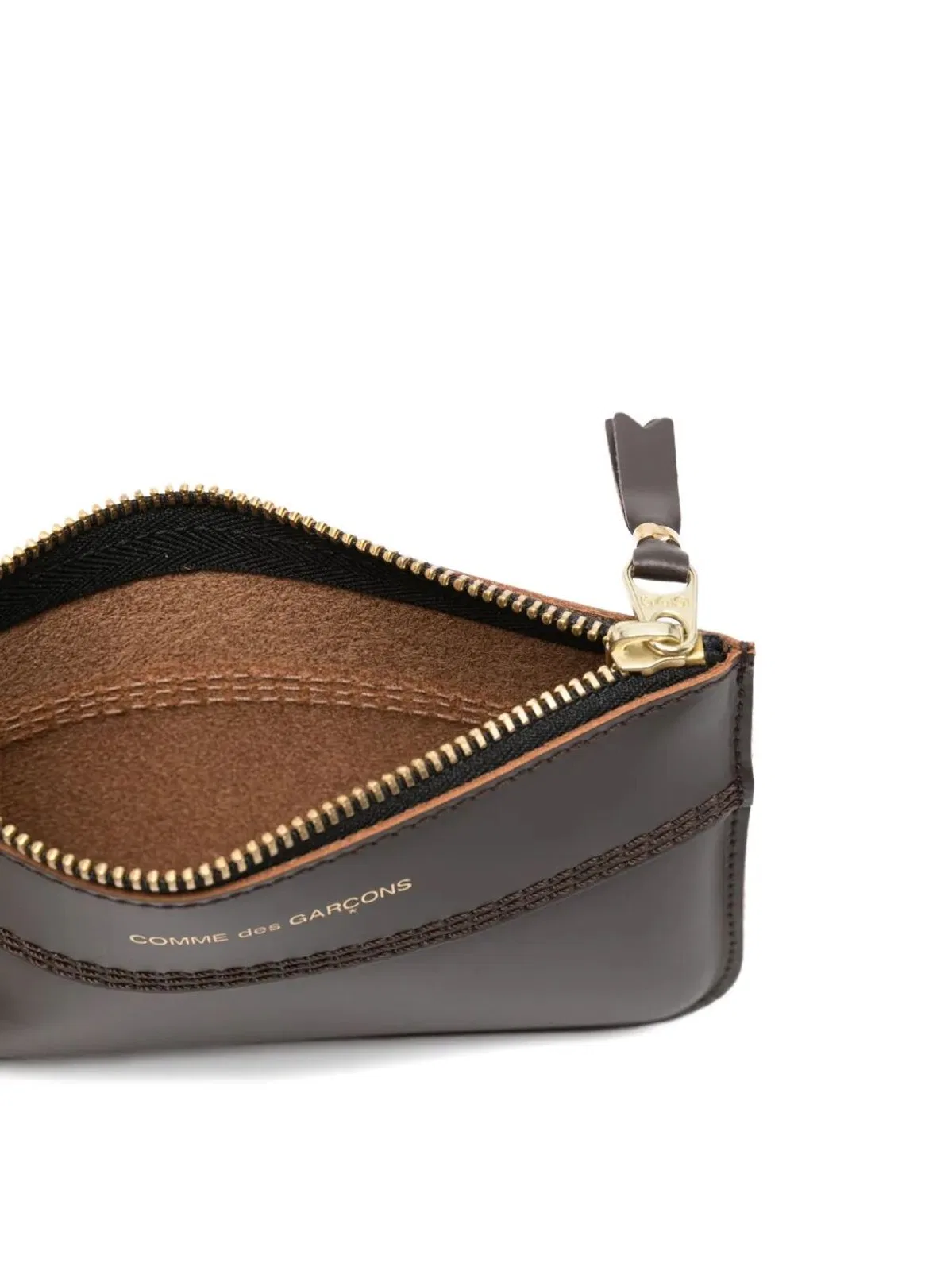 Comme Des Garçons Wallet Leather Coin Pouch With Zip