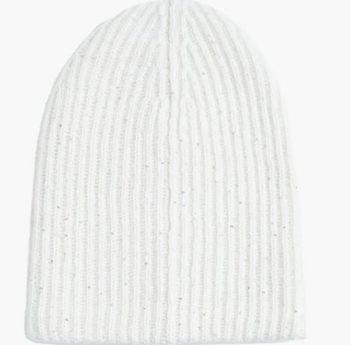 Fabiana Filippi Ribbed Knit Sequin Embellished Hat