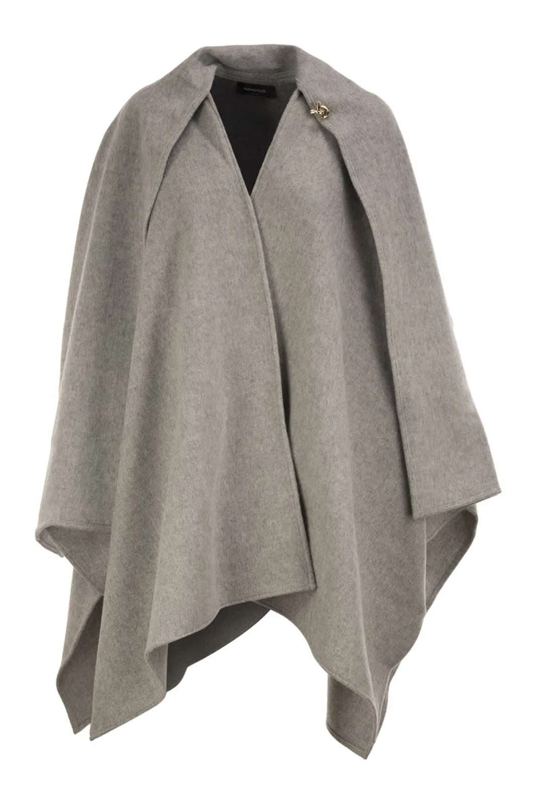 Fabiana Filippi Wool Cape With Jewellery Detail