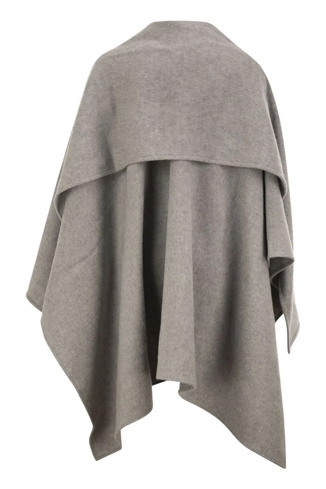 Fabiana Filippi Wool Cape With Jewellery Detail