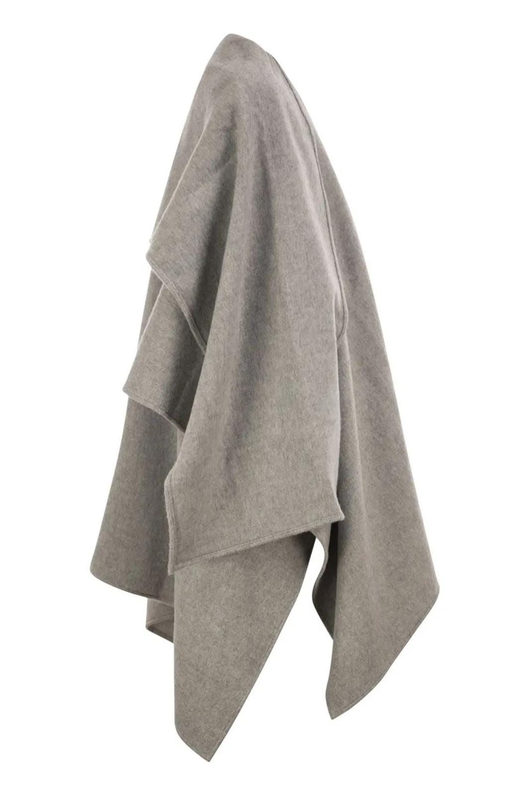 Fabiana Filippi Wool Cape With Jewellery Detail