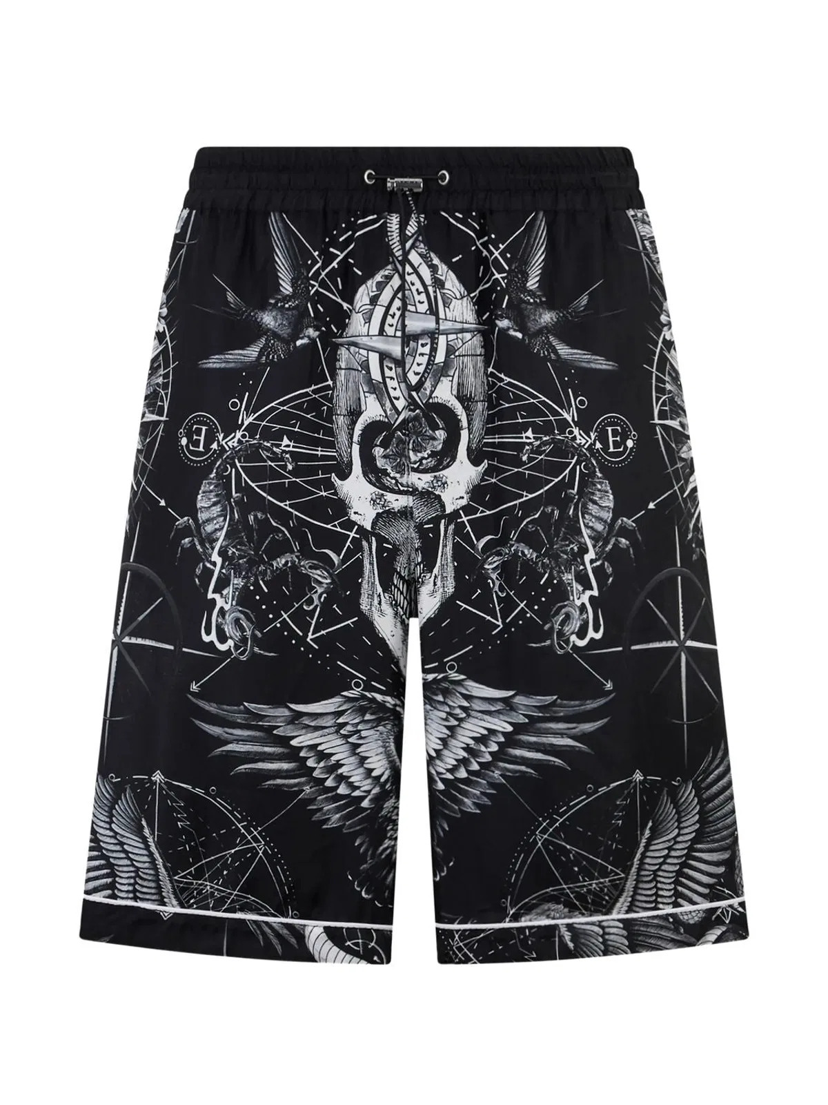 Philipp Plein Printed Silk Shorts