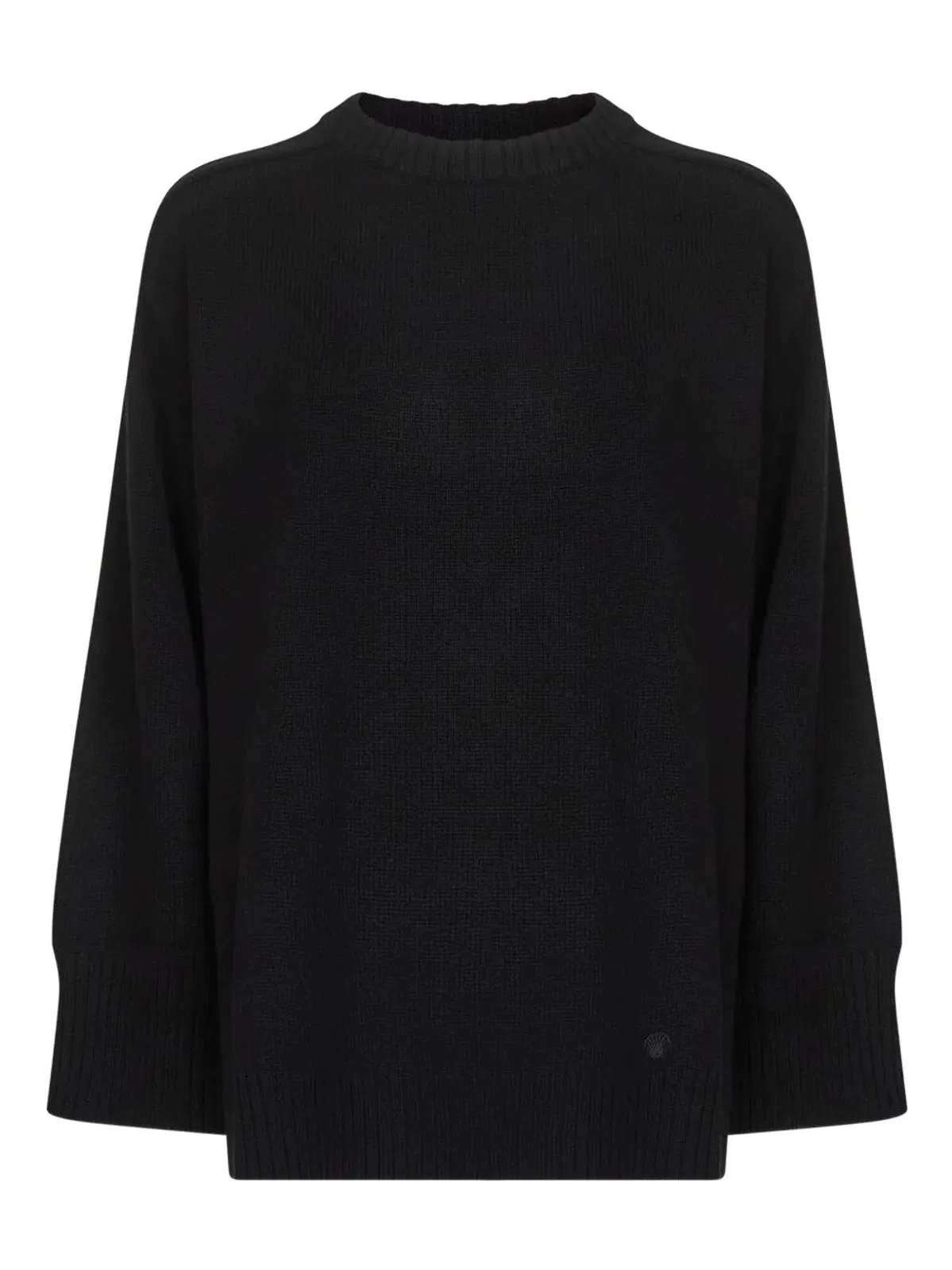 Loulou Black Wool Blend Oversize Safi Sweater