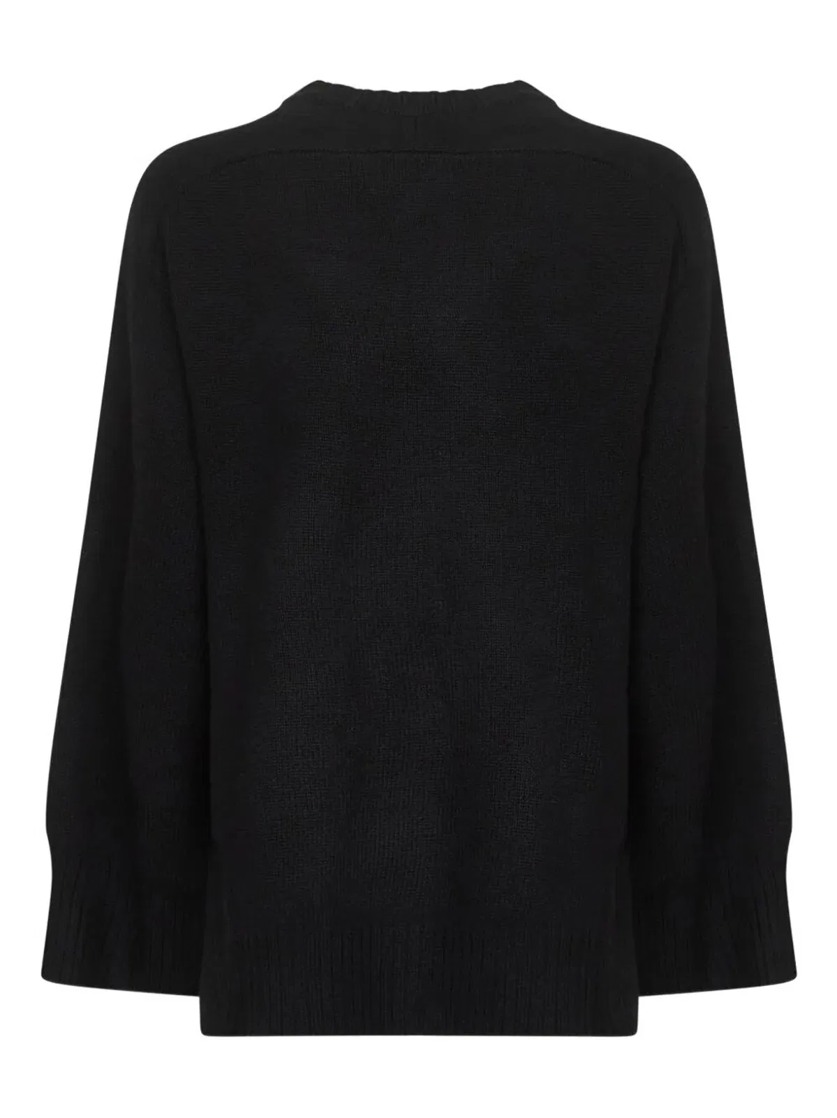 Loulou Black Wool Blend Oversize Safi Sweater