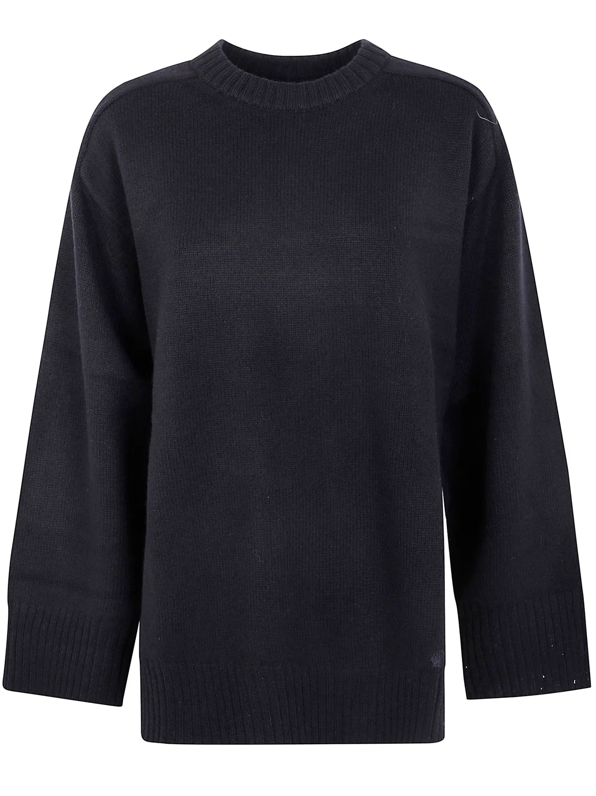 Loulou Black Wool Blend Oversize Safi Sweater