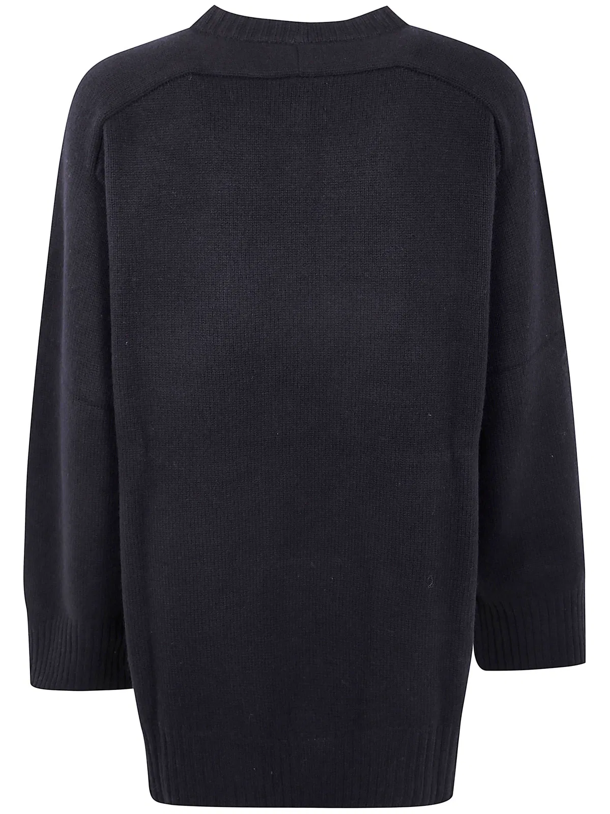 Loulou Black Wool Blend Oversize Safi Sweater