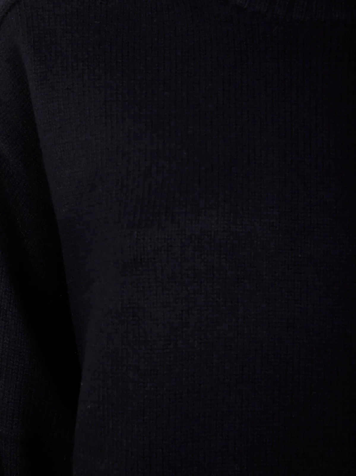 Loulou Black Wool Blend Oversize Safi Sweater