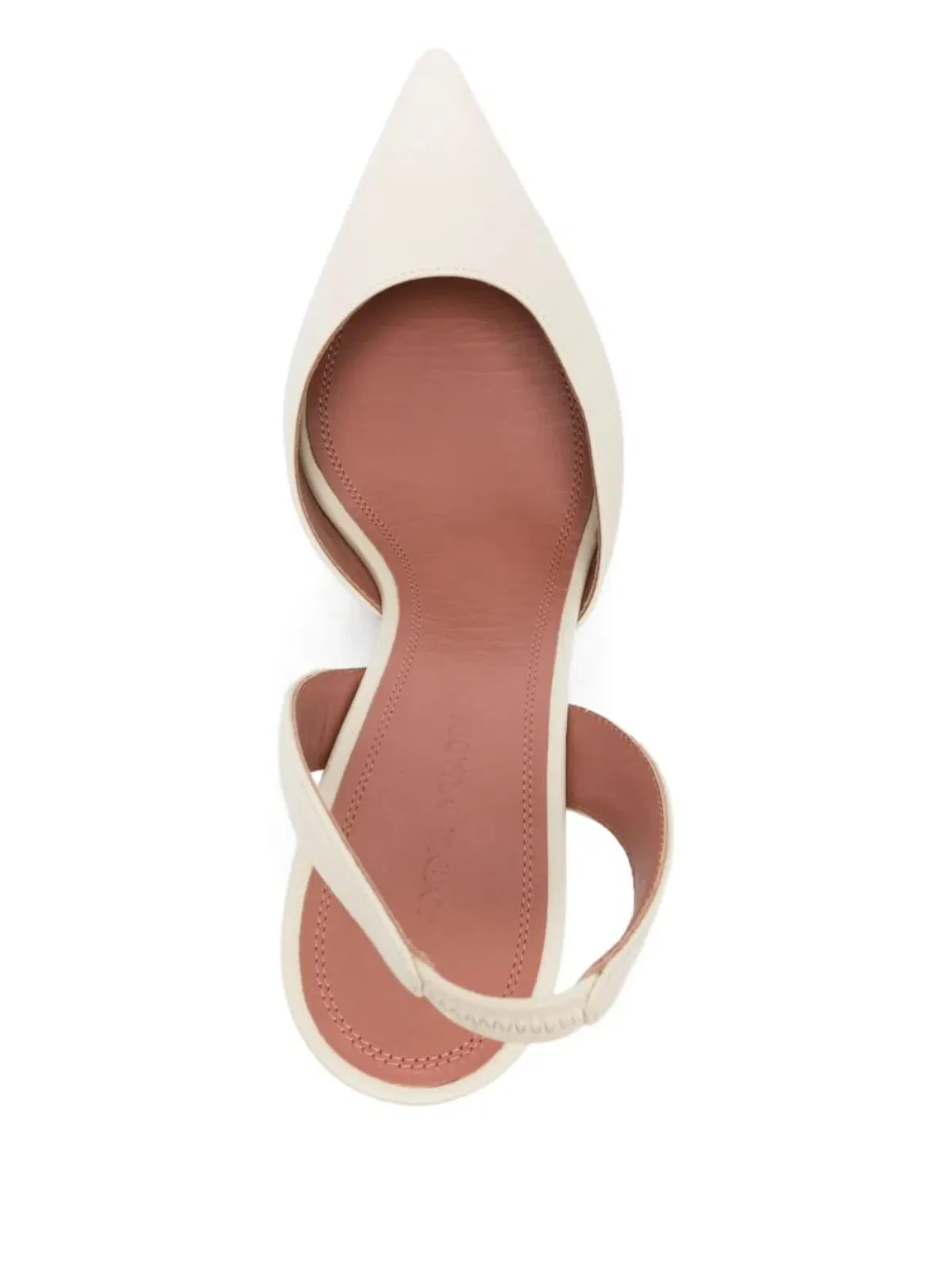 Amina Muaddi Holly Leather Slingback Pumps