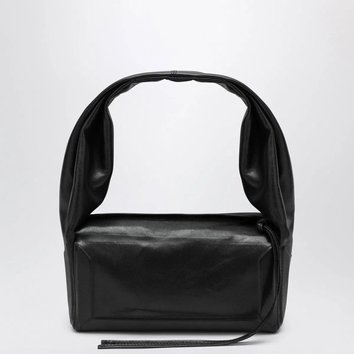 Maison Margiela Box East West Small Bag In Black Leather