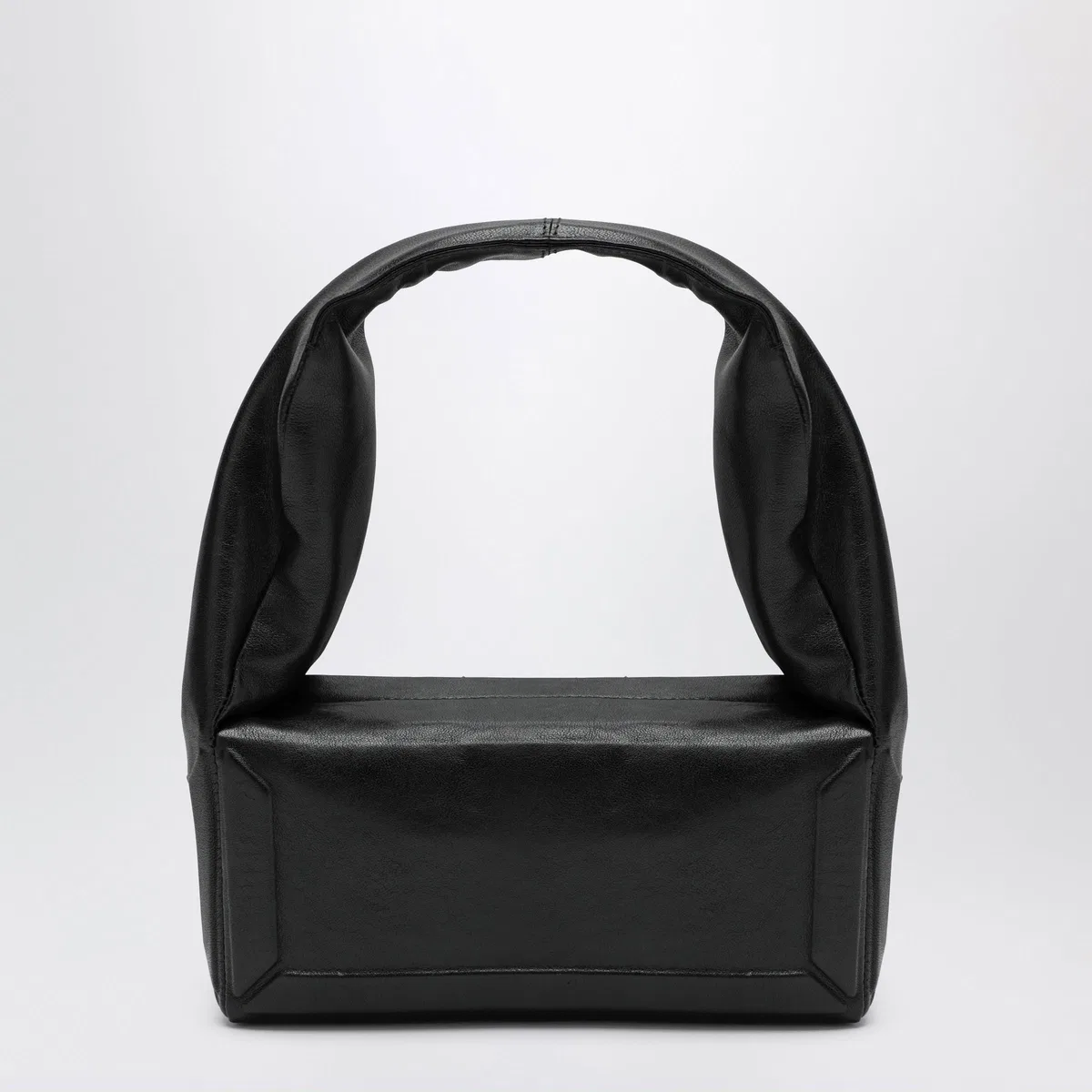 Maison Margiela Box East West Small Bag In Black Leather