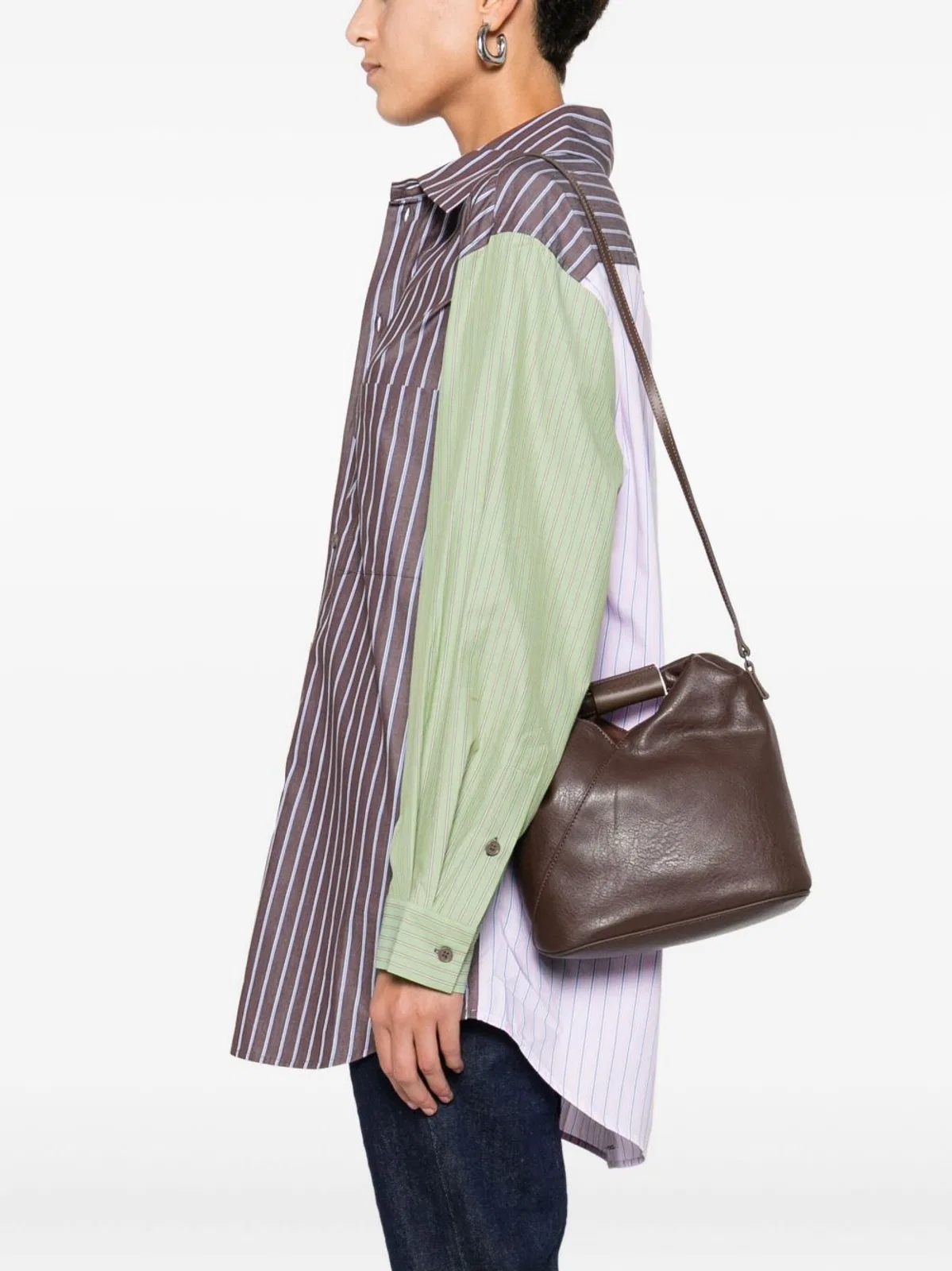 Mm6 maison margiela Borsa A Tracolla Giapponese In Ecopelle.