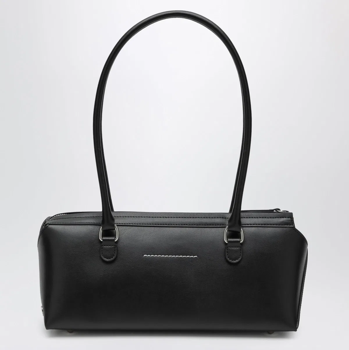 Mm6 maison margiela Small Black Leather Bowling Bag
