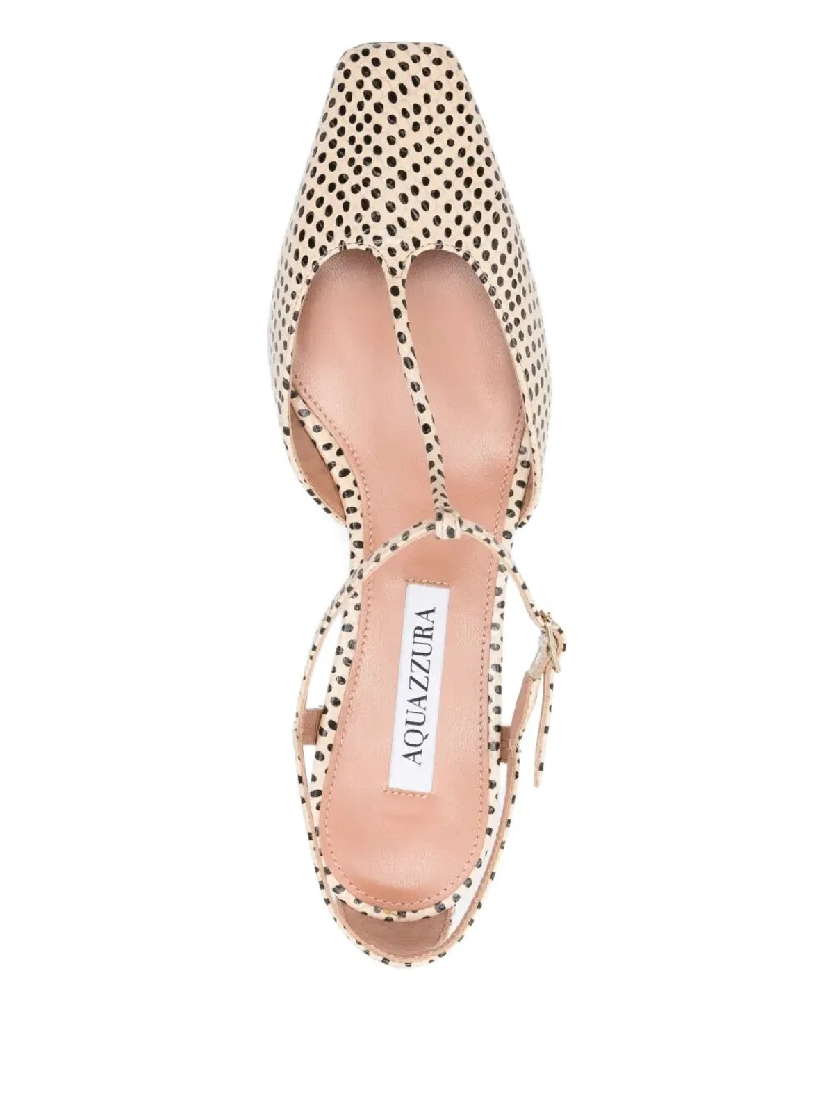 Aquazzura "Sorbonne" Bambi Snake Print Pump 35