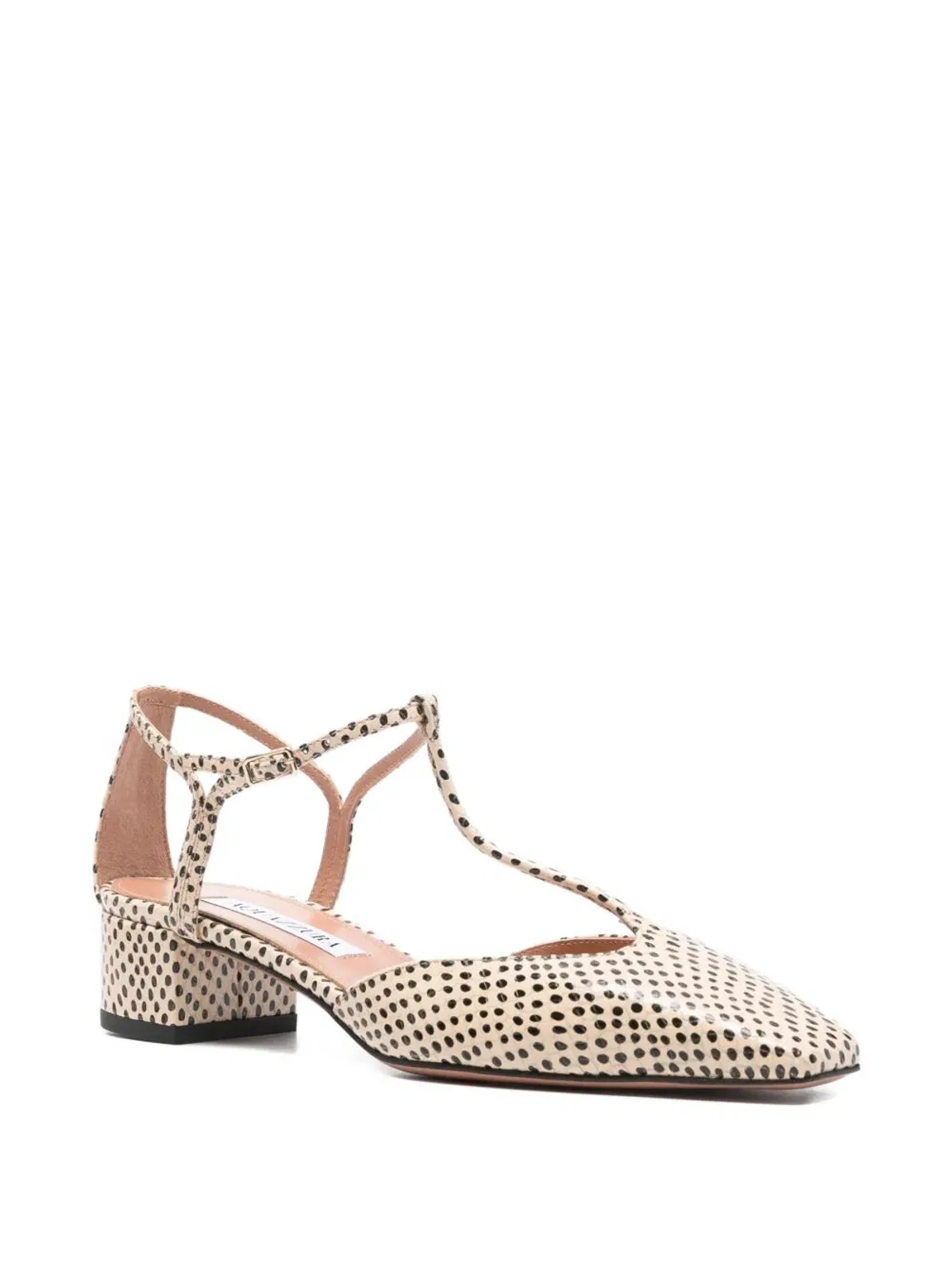 Aquazzura "Sorbonne" Bambi Snake Print Pump 35