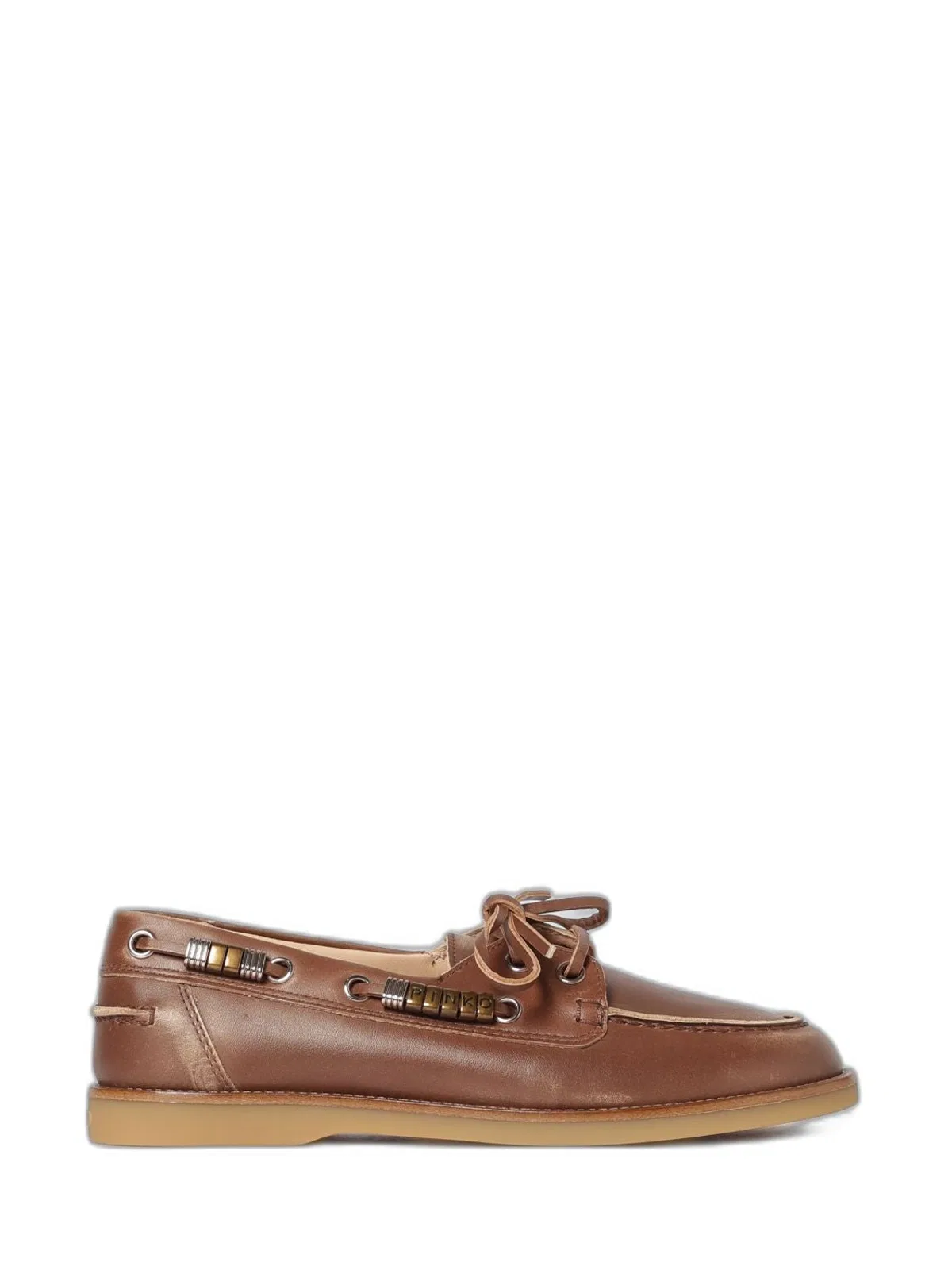 Pinko Brown Leather Grace 01