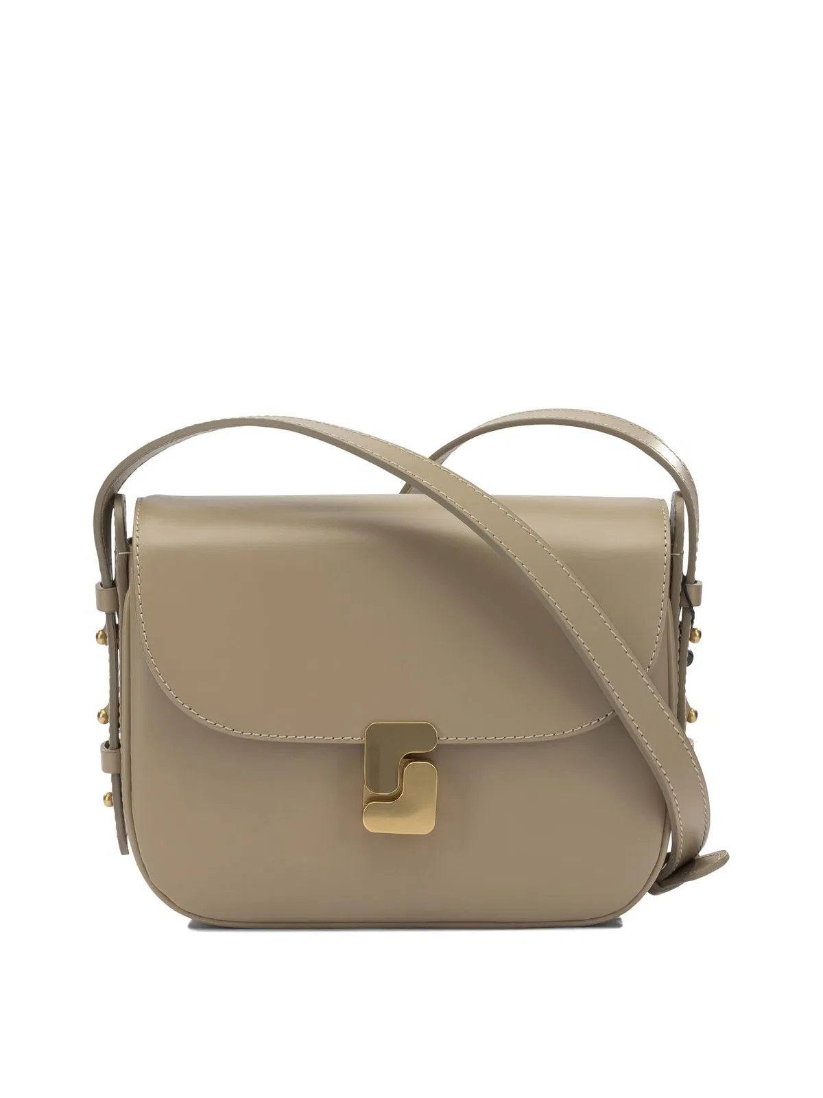 Soeur Bellissima Small Beige Leather Crossbody