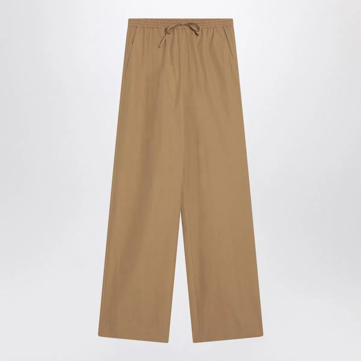 Loulou Studio Sand-Coloured Trousers In Cotton