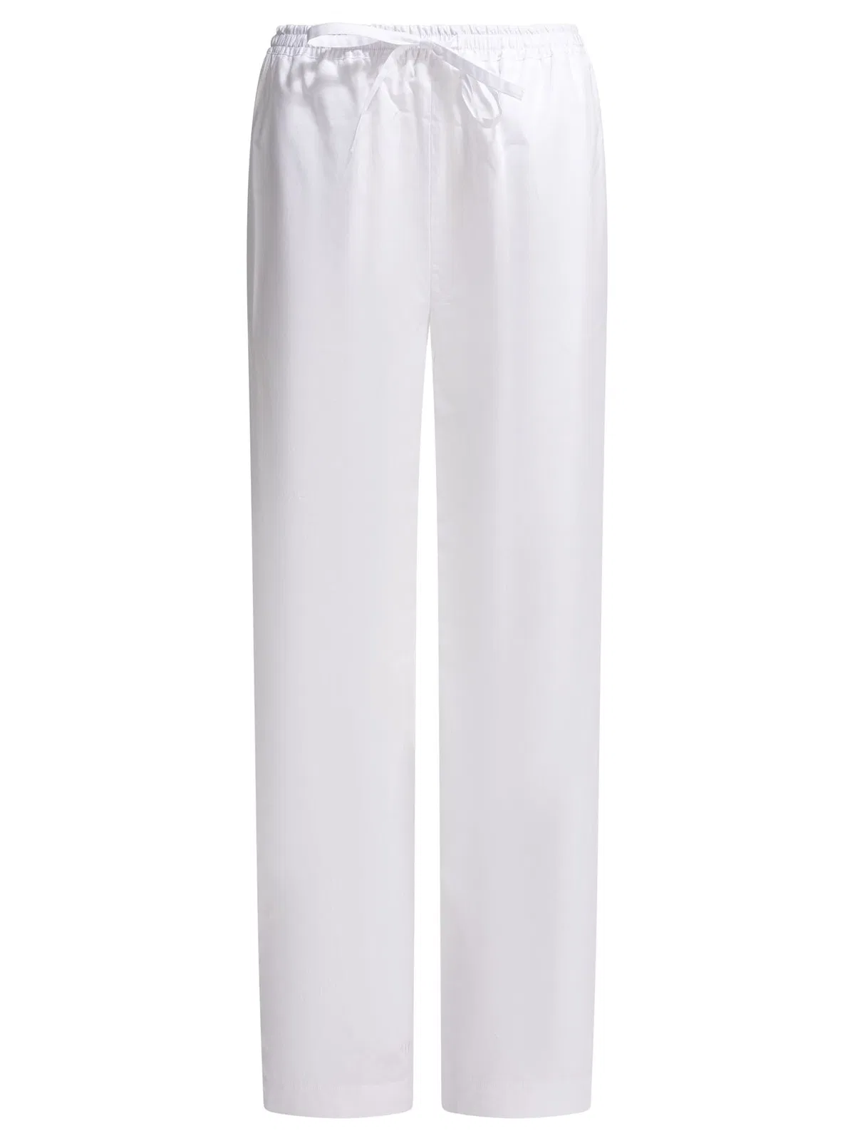 Loulou De Saison White Cotton Trousers