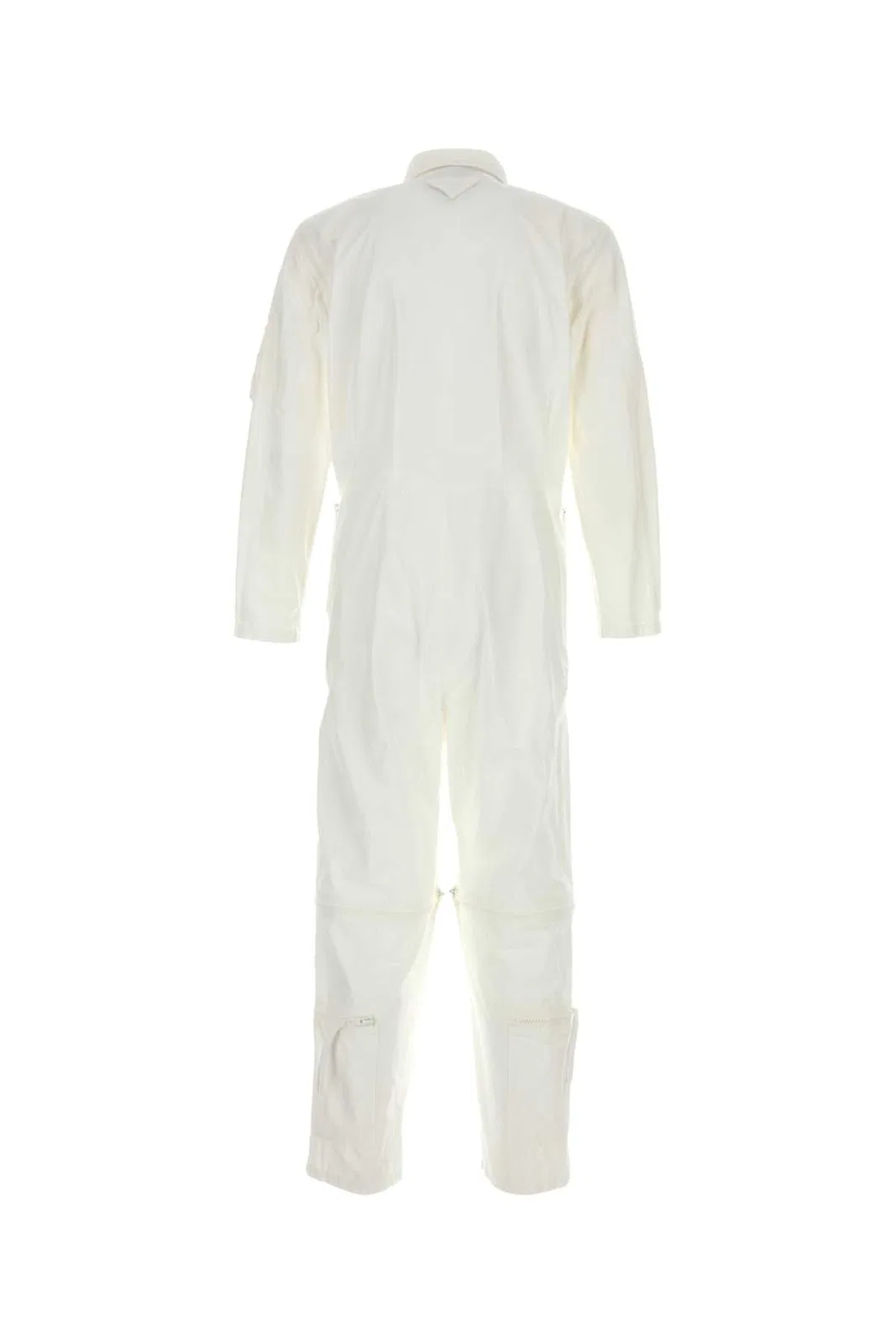 Prada White Cotton Jumpsuit