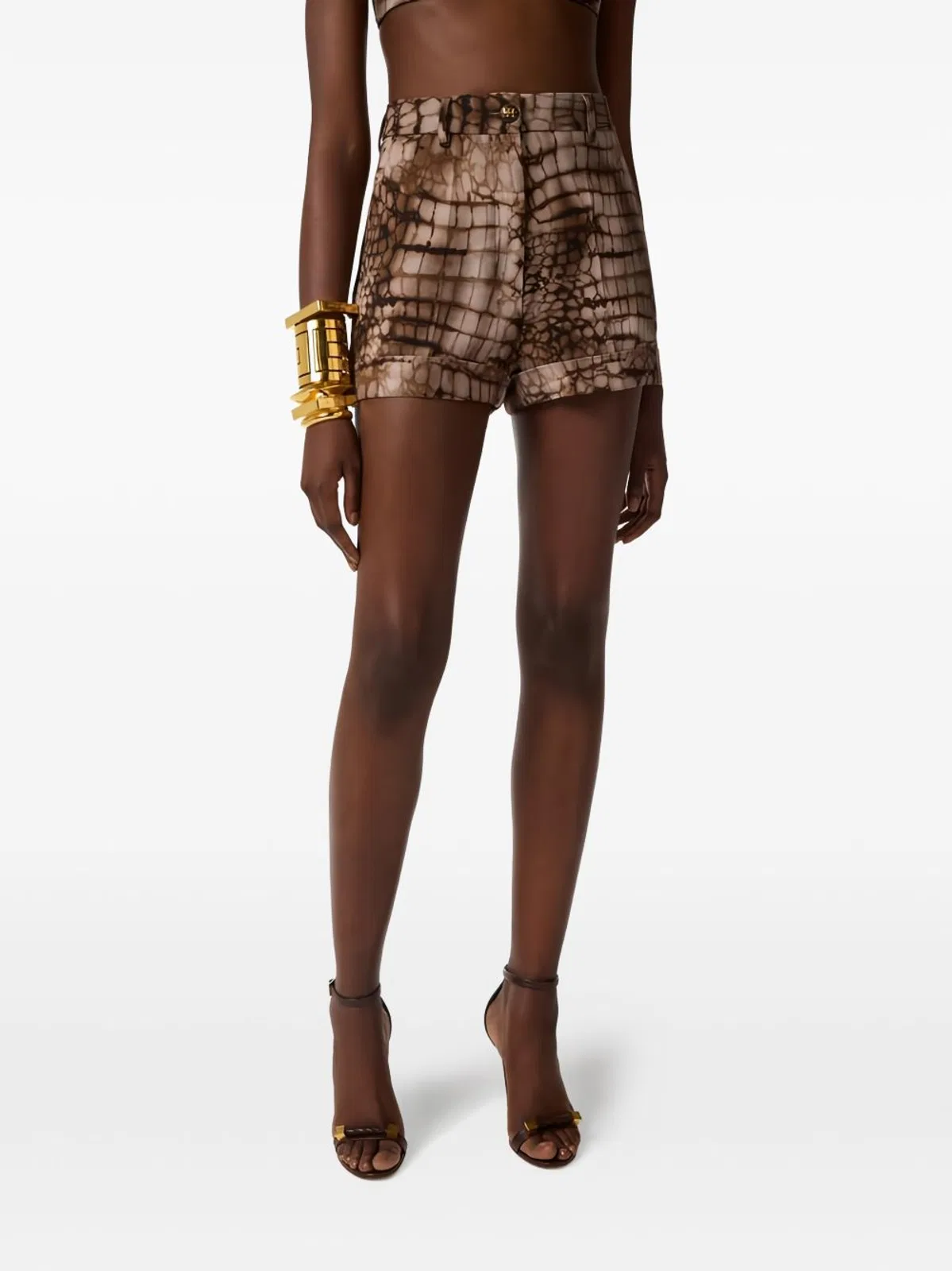 Elisabetta Franchi Animal Print Shorts