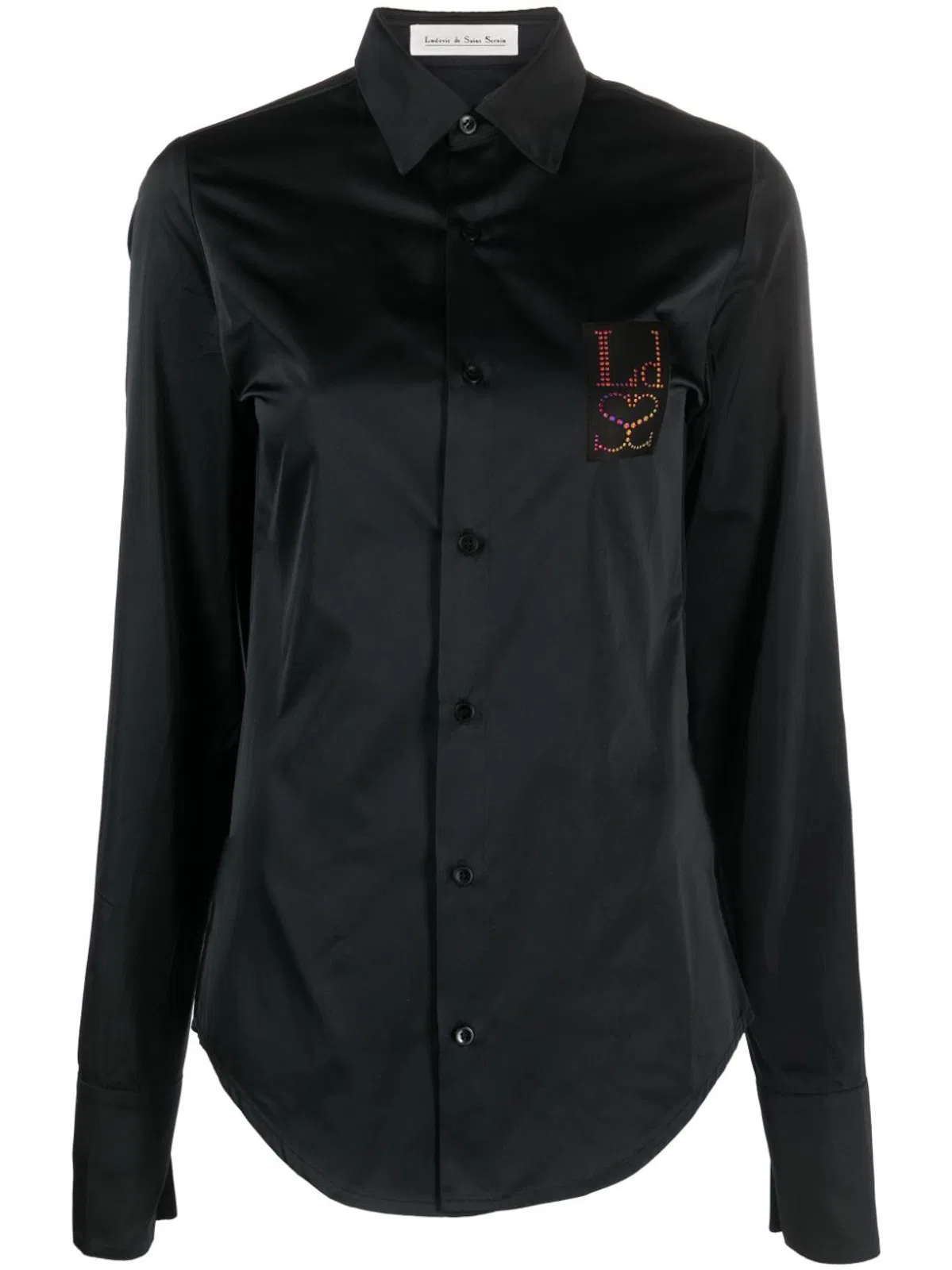 Ludovic De Saint Sernin Logo Denim Shirt