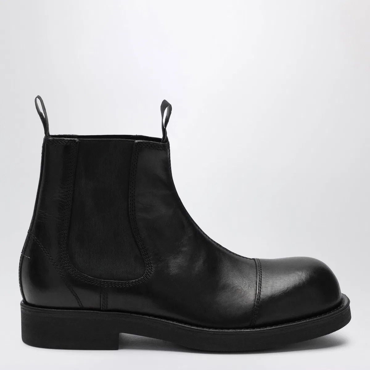 Mm6 maison margiela Black Leather Chelsea Biker Boots