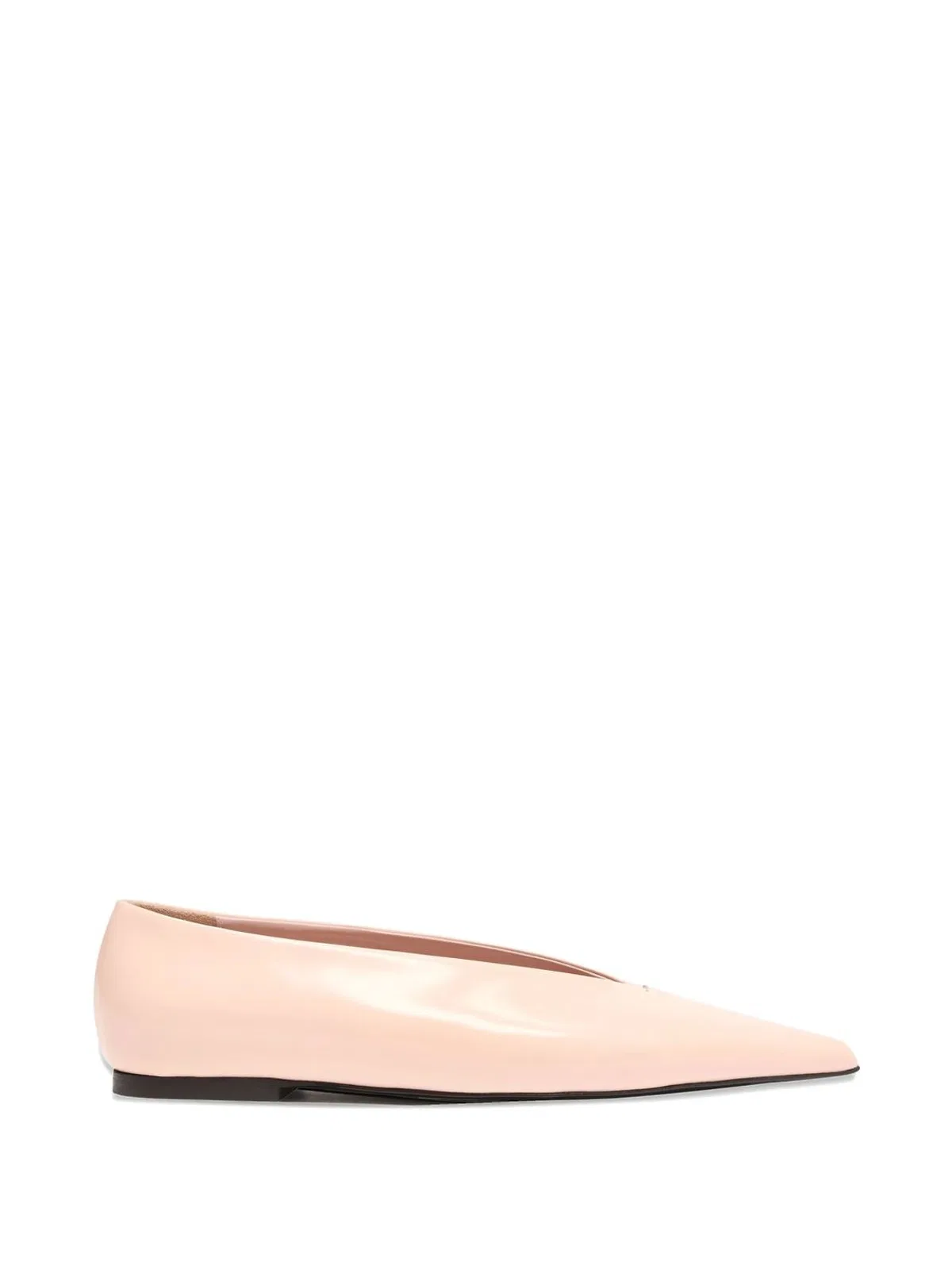 Proenza Schouler Slash Flats In Polished