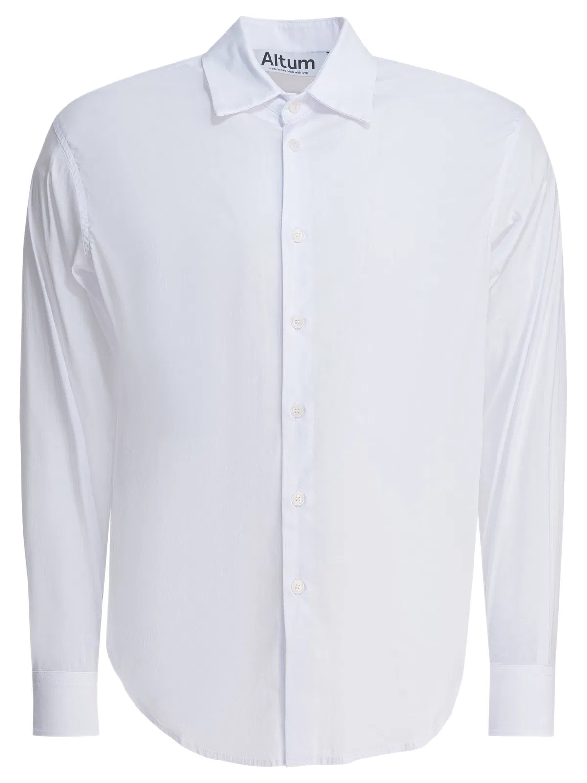 Altum White Cotton Blend Shirt