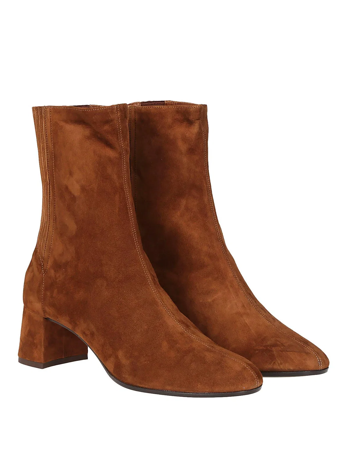 Aquazzura Saint Honoré Bootie 50 In Cinnamon Suede