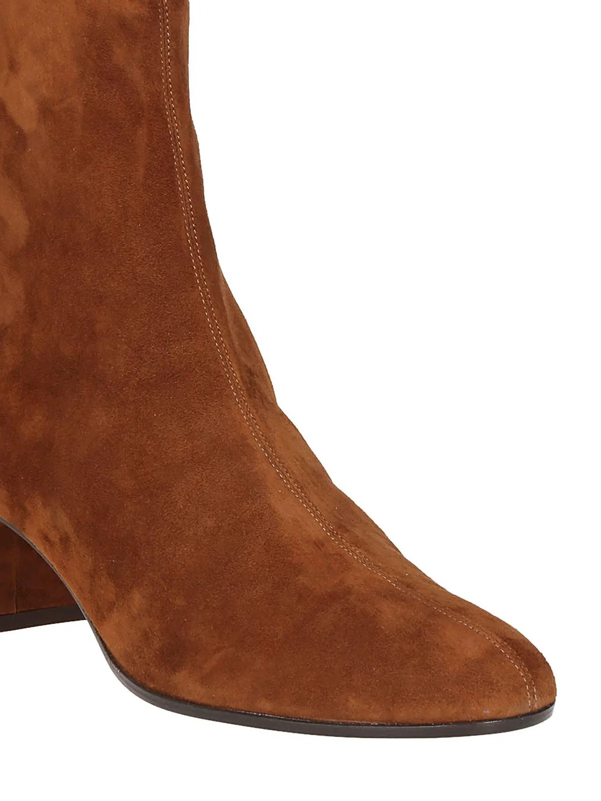 Aquazzura Saint Honoré Bootie 50 In Cinnamon Suede