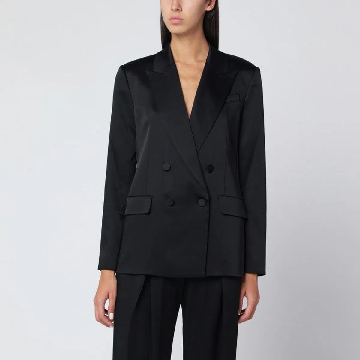 Jonathan Simkhai Black Double-Breasted Jacket