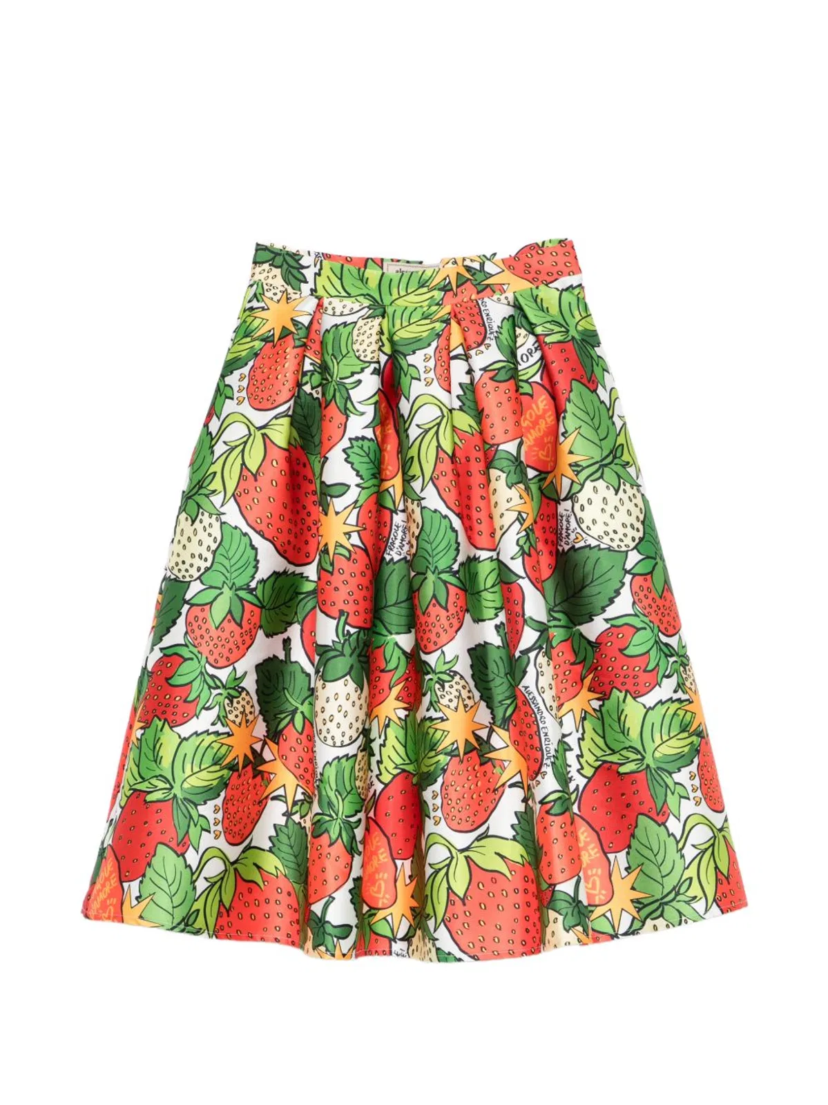 Alessandro Enriquez Printed Midi Skirt